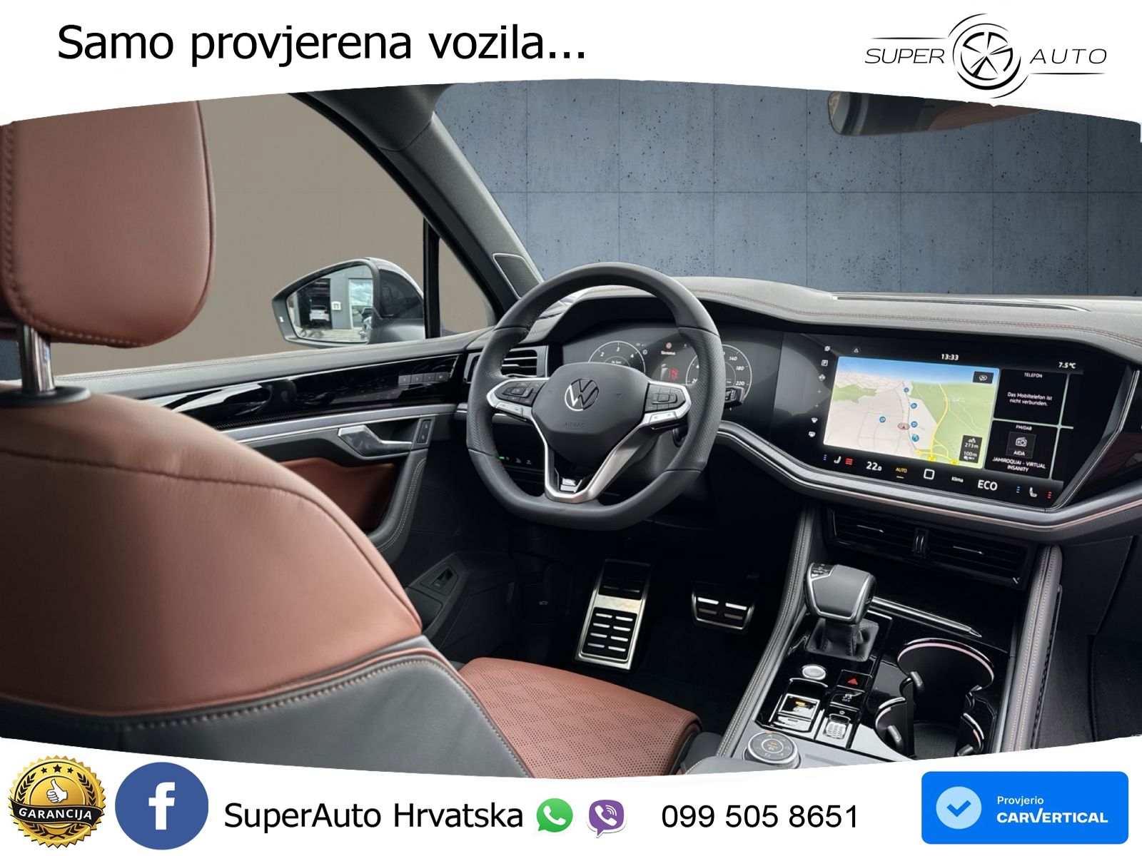 Volkswagen Touareg 3.0 V6 TDI (286 KS) 4MOTION Tiptronic ZRAČNI+ACC+GR SJED+KAM+PANO