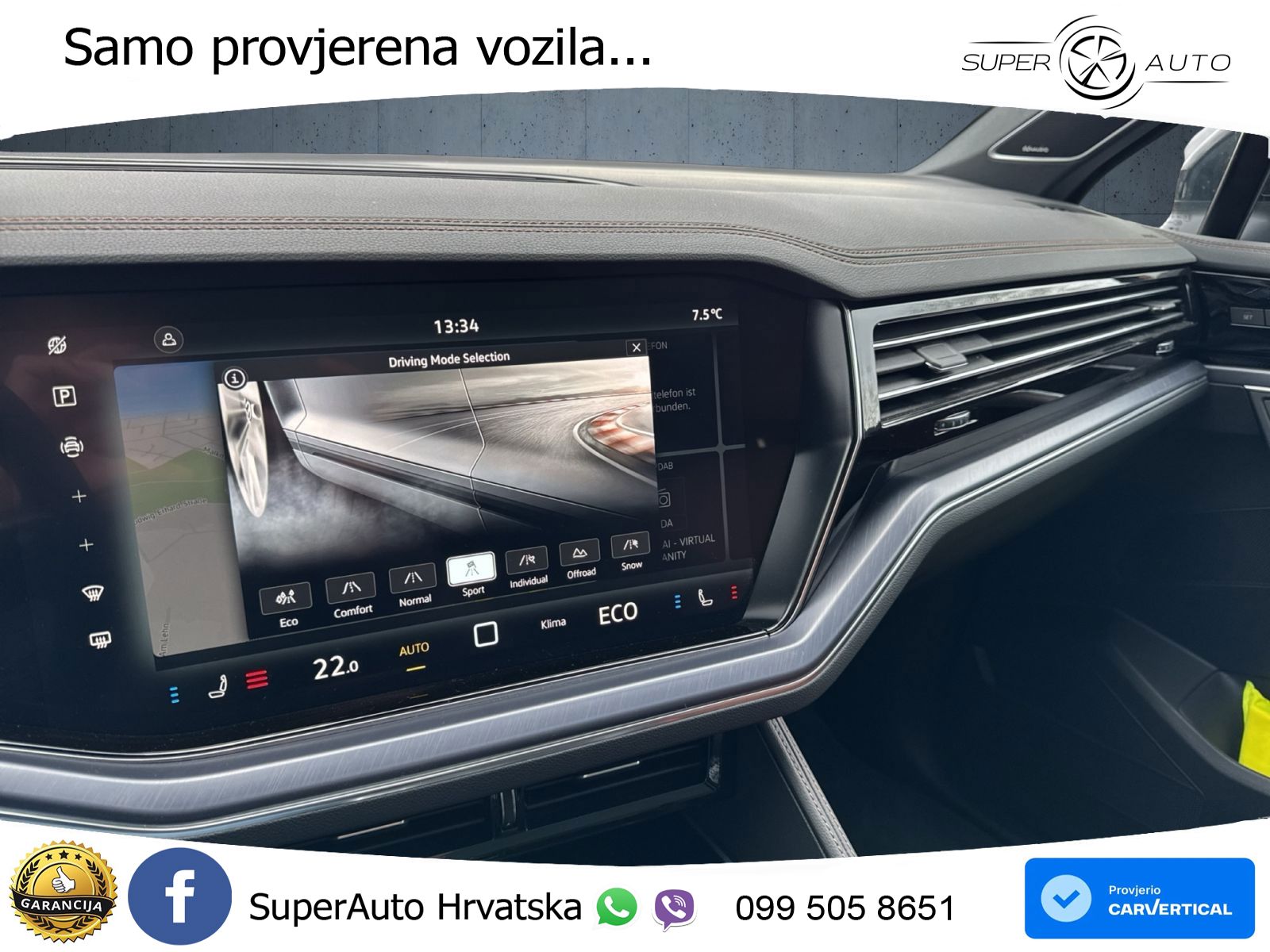 Volkswagen Touareg 3.0 V6 TDI (286 KS) 4MOTION Tiptronic ZRAČNI+ACC+GR SJED+KAM+PANO
