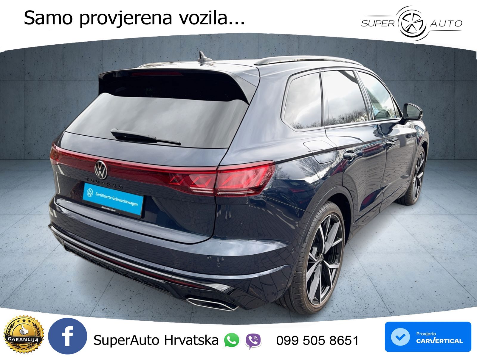 Volkswagen Touareg 3.0 V6 TDI (286 KS) 4MOTION Tiptronic ZRAČNI+ACC+GR SJED+KAM+PANO