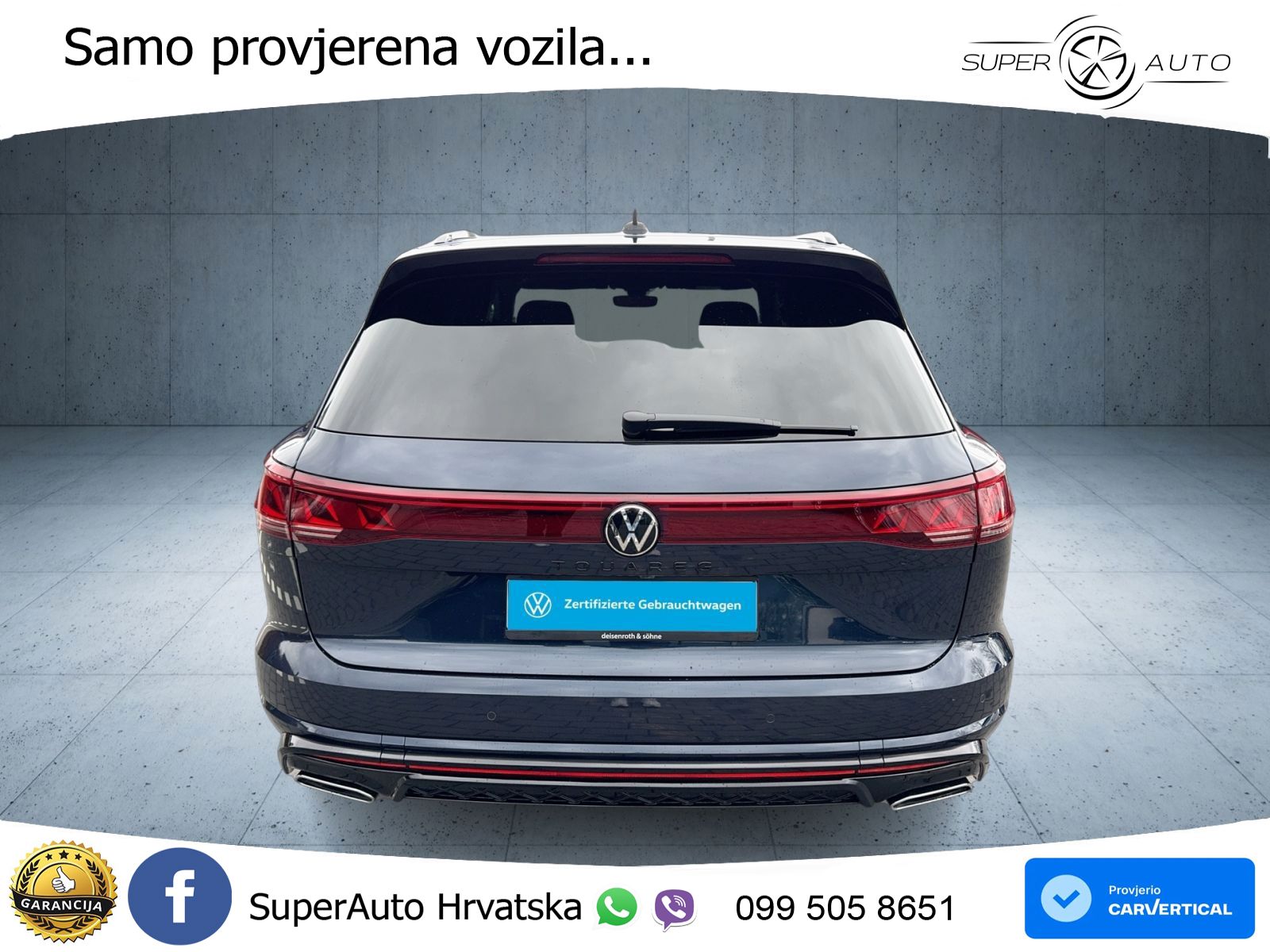 Volkswagen Touareg 3.0 V6 TDI (286 KS) 4MOTION Tiptronic ZRAČNI+ACC+GR SJED+KAM+PANO