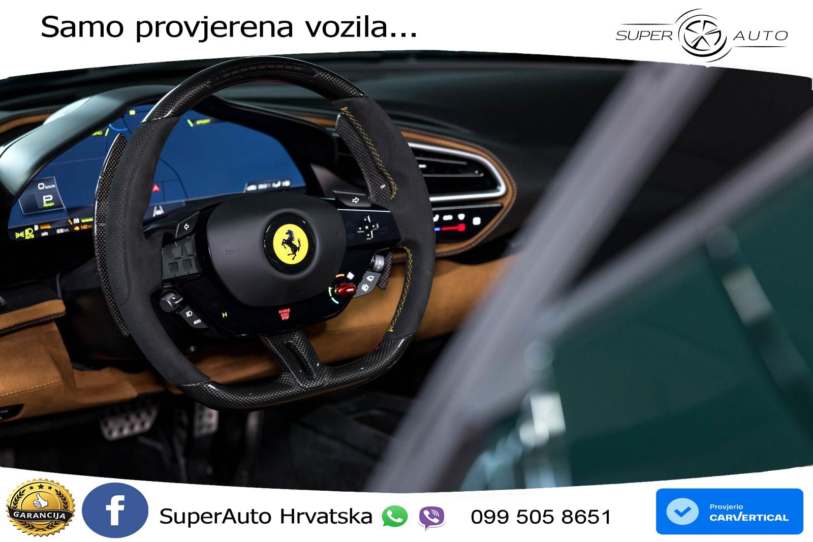 Ferrari 296 GTS 3.0 V6 (830 KS) F1 DCT LED+ACC