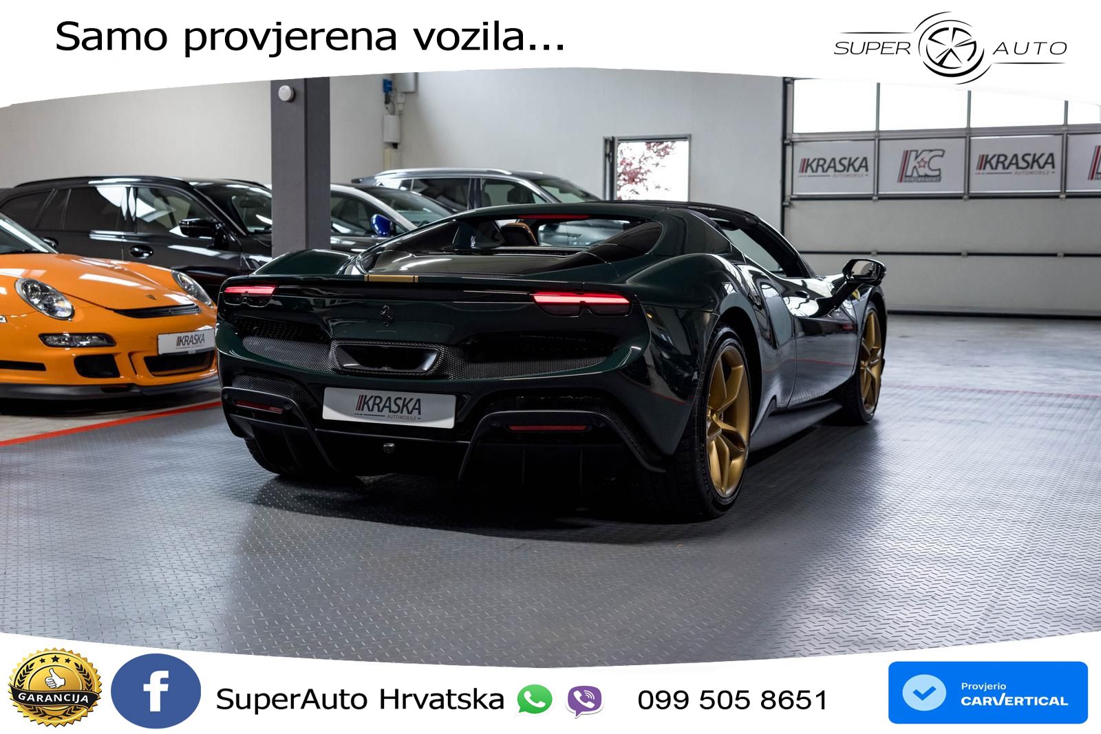 Ferrari 296 GTS 3.0 V6 (830 KS) F1 DCT LED+ACC