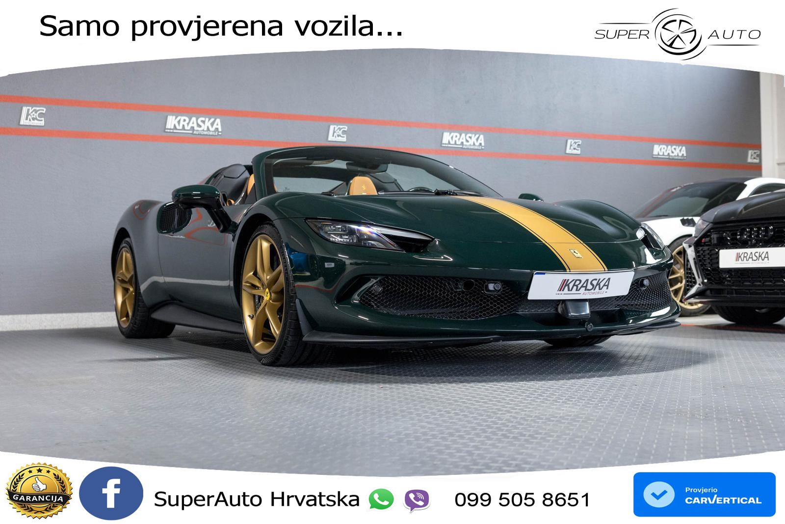 Ferrari 296 GTS 3.0 V6 (830 KS) F1 DCT LED+ACC