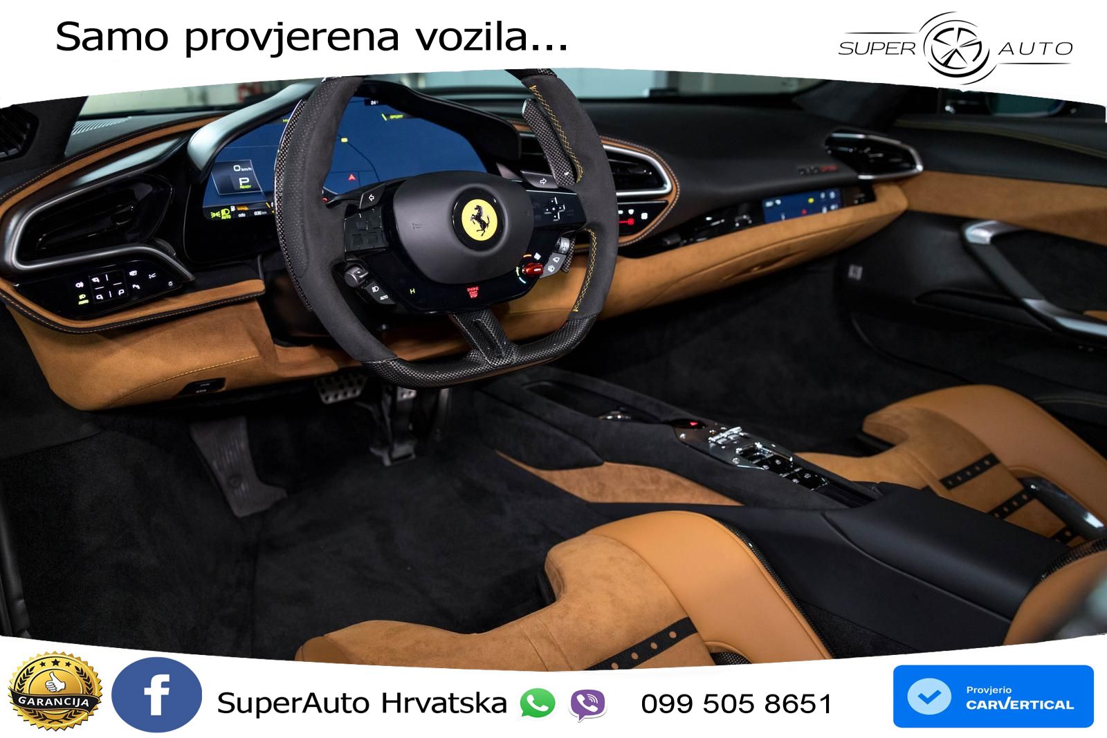Ferrari 296 GTS 3.0 V6 (830 KS) F1 DCT LED+ACC