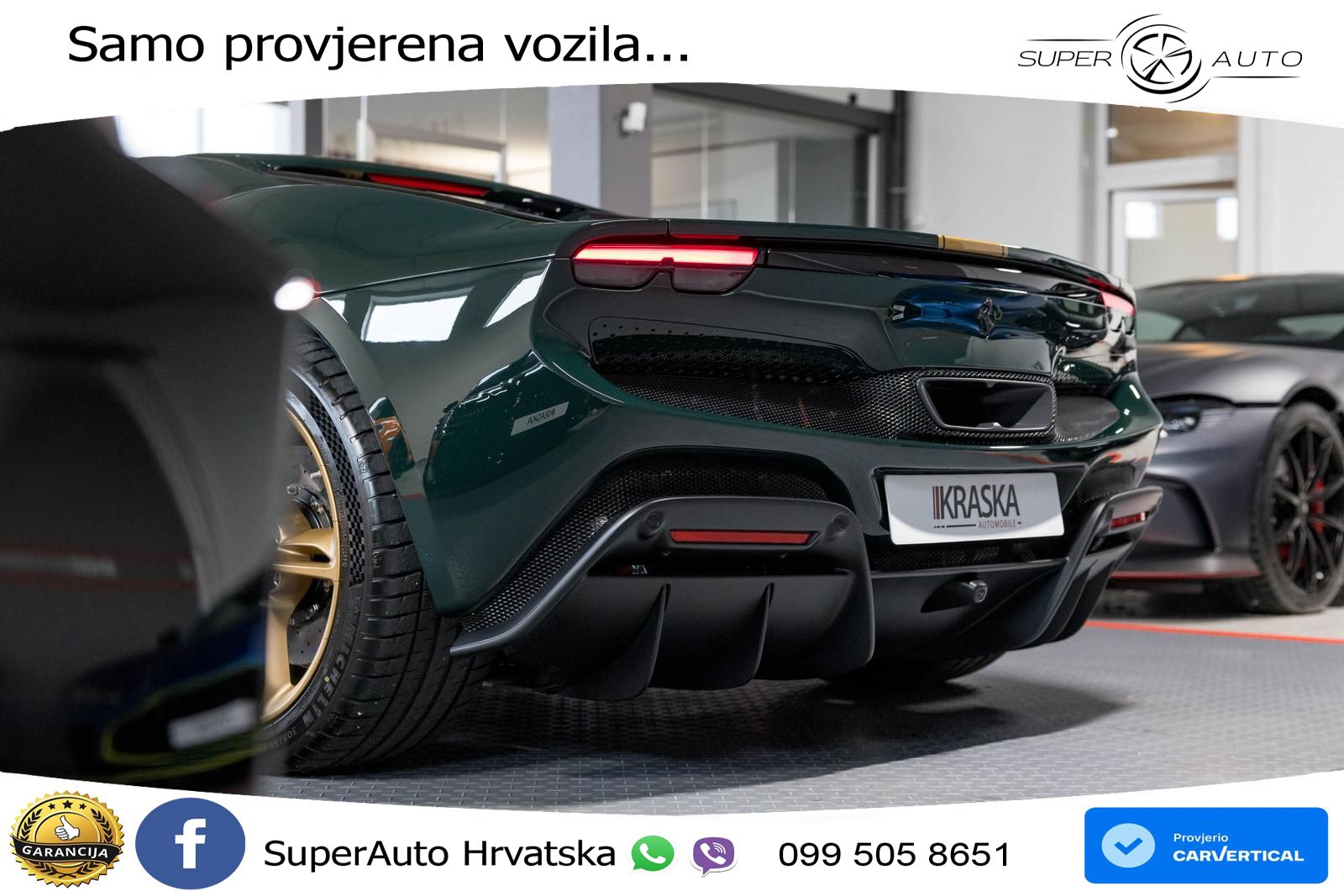Ferrari 296 GTS 3.0 V6 (830 KS) F1 DCT LED+ACC