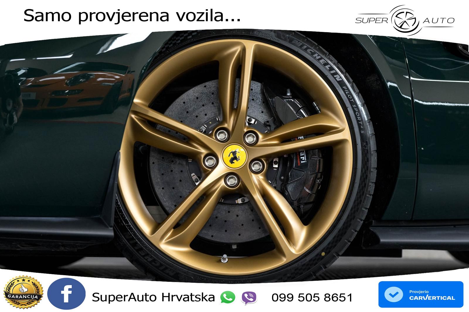 Ferrari 296 GTS 3.0 V6 (830 KS) F1 DCT LED+ACC