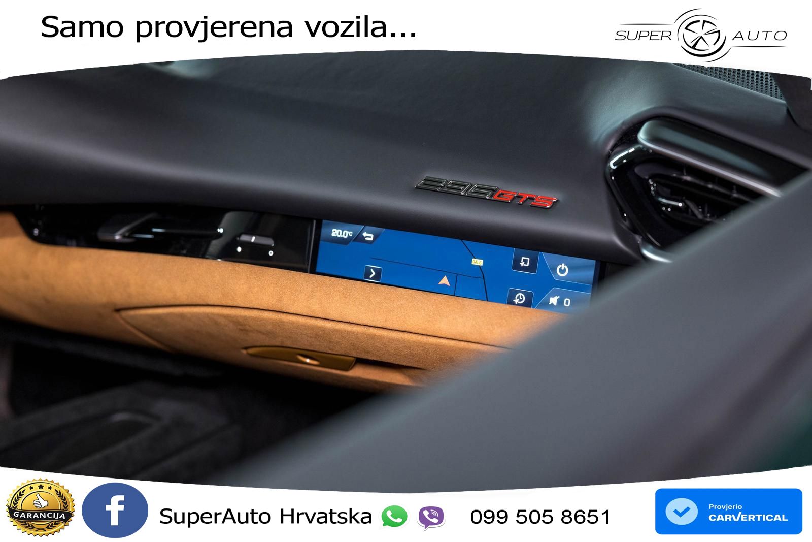 Ferrari 296 GTS 3.0 V6 (830 KS) F1 DCT LED+ACC