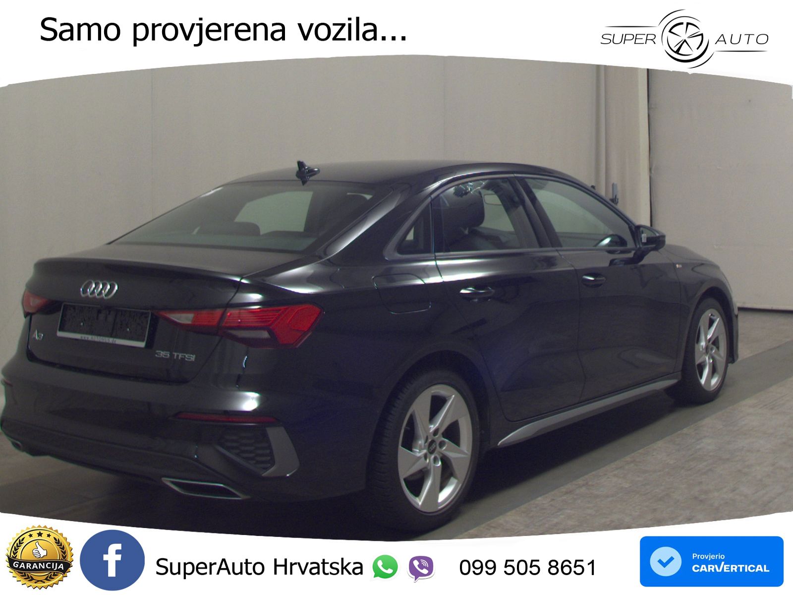 Audi A3 Limuzina 35 TFSI (150 KS) S tronic S line LED+GR SJED+ACC