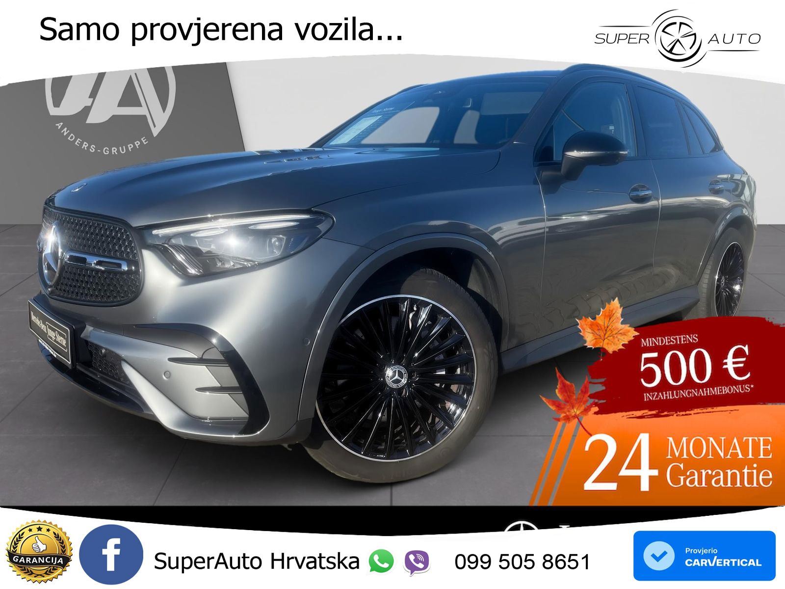 Mercedes GLC 220d (197 KS) 4MATIC 9G-TRONIC AMG LED+GR SJED+ACC