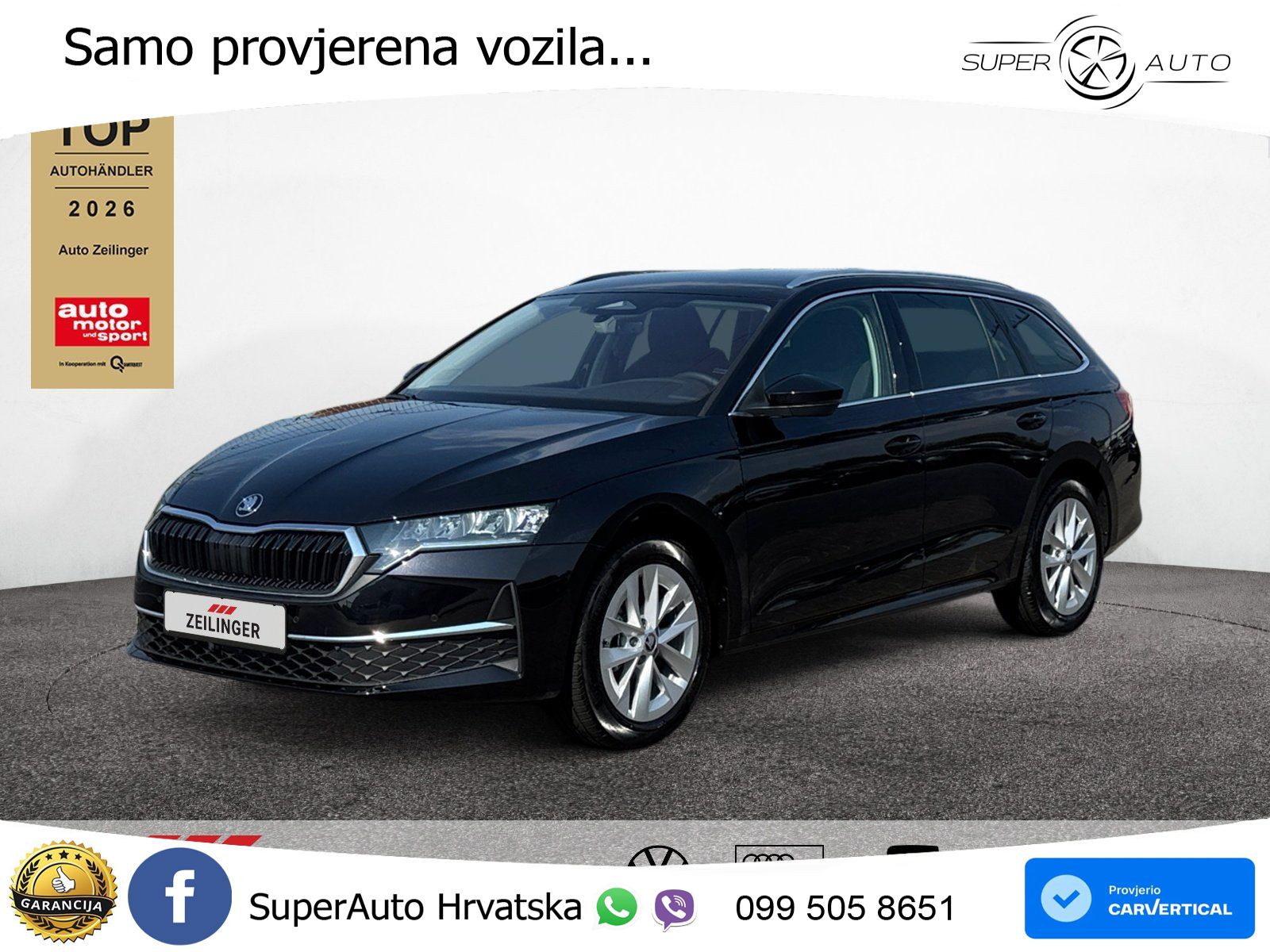 Škoda Octavia Combi 2.0 TDI (150 KS) DSG Selection LED+GR SJED+ACC
