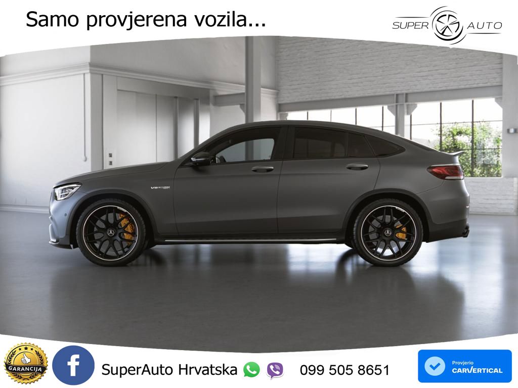 Mercedes GLC Coupe AMG 63 S V8 (510 KS) 4MATIC+ MCT ZRAČNI+ACC+4xGR SJED+360