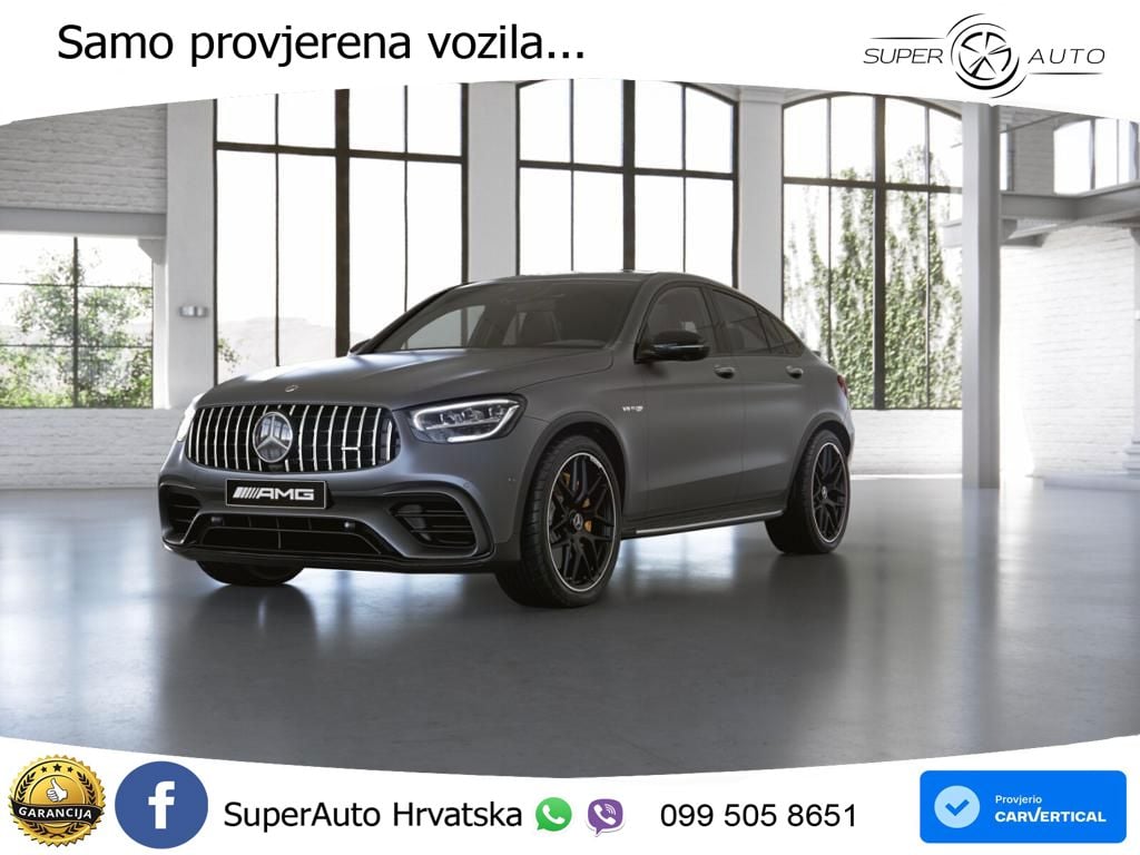 Mercedes GLC Coupe AMG 63 S V8 (510 KS) 4MATIC+ MCT ZRAČNI+ACC+4xGR SJED+360