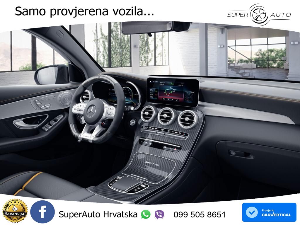 Mercedes GLC Coupe AMG 63 S V8 (510 KS) 4MATIC+ MCT ZRAČNI+ACC+4xGR SJED+360