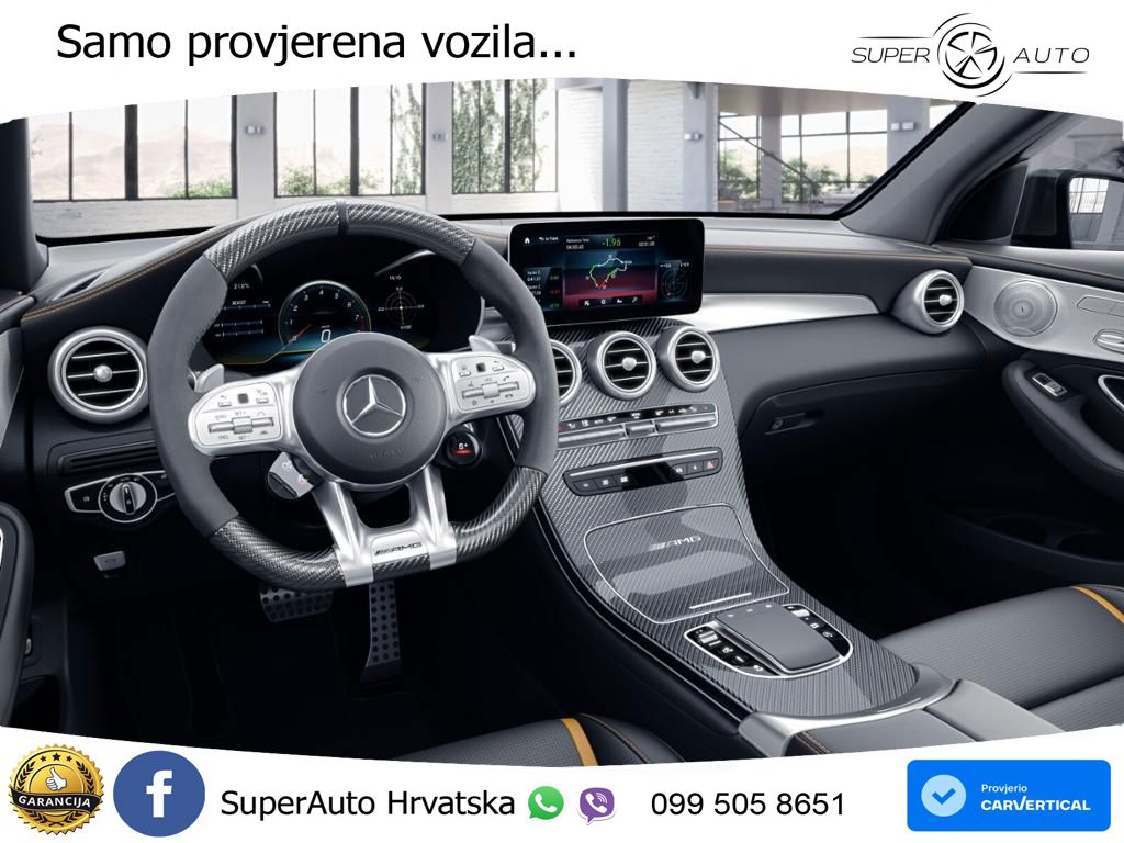 Mercedes GLC Coupe AMG 63 S V8 (510 KS) 4MATIC+ MCT ZRAČNI+ACC+4xGR SJED+360