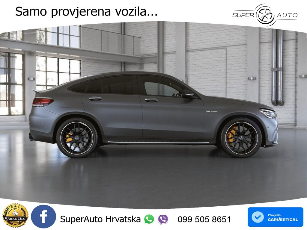 Mercedes GLC Coupe AMG 63 S V8 (510 KS) 4MATIC+ MCT ZRAČNI+ACC+4xGR SJED+360