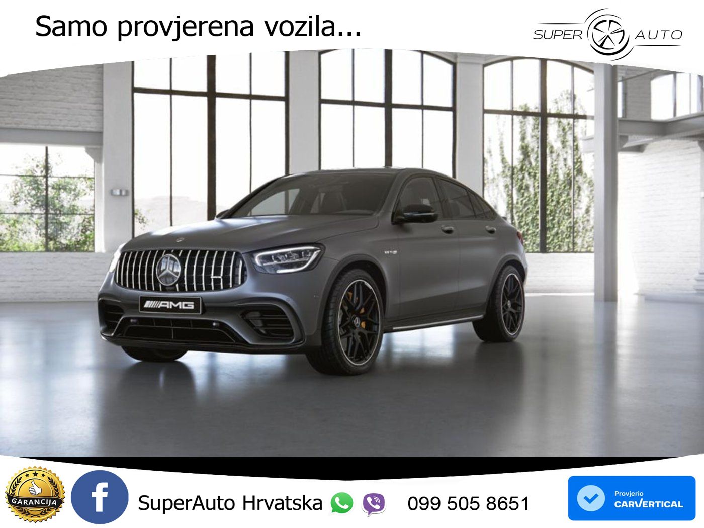 Mercedes GLC Coupe AMG 63 S V8 (510 KS) 4MATIC+ MCT ZRAČNI+ACC+4xGR SJED+360