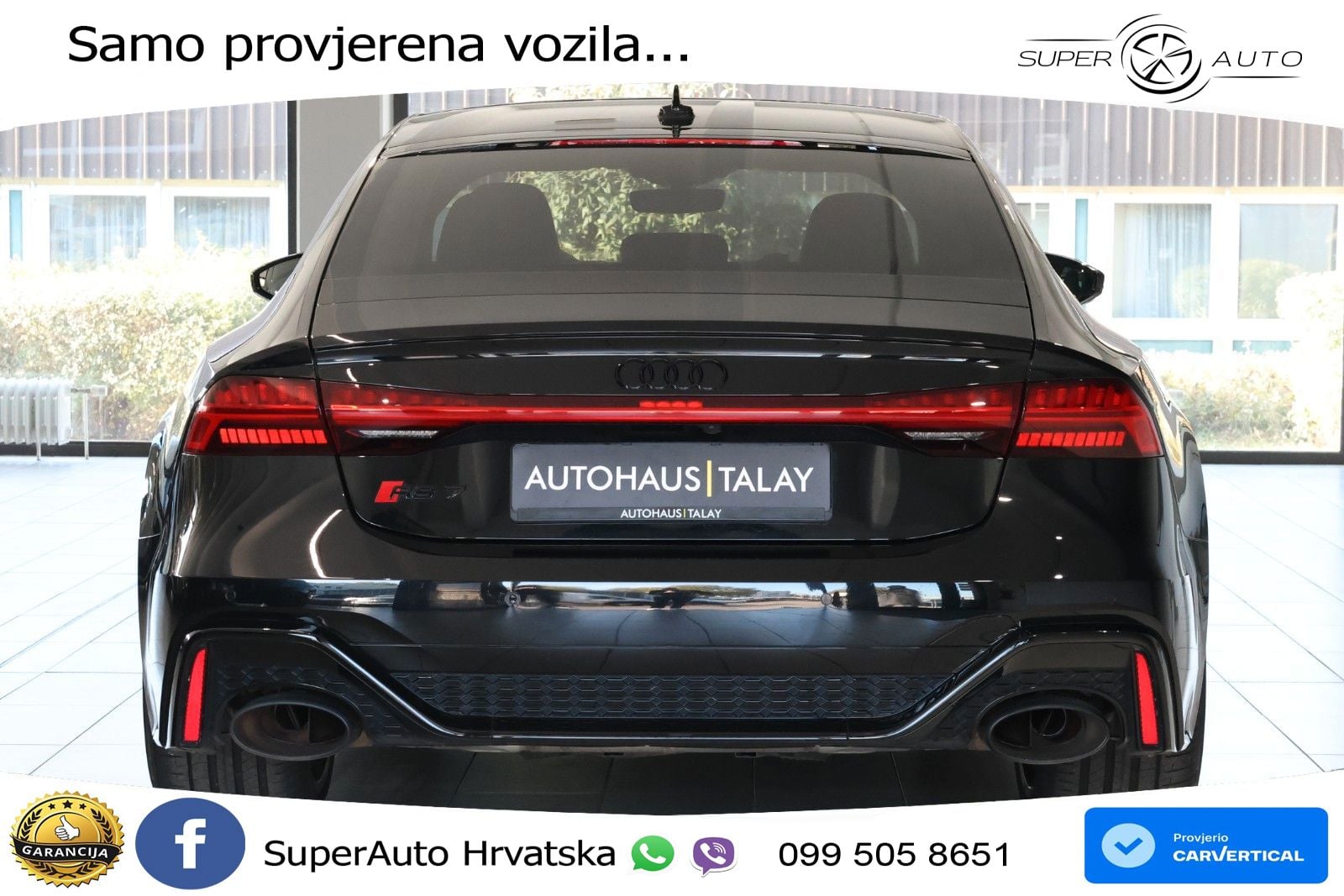 Audi RS7 4.0 TFSI V8 (600 KS) quattro tiptronic LED+GR SJED+ACC