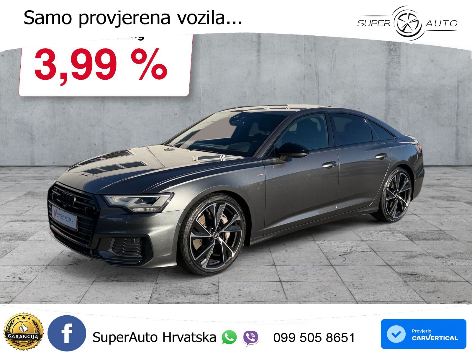 Audi A6 55 TFSI V6 (340 KS) quattro S tronic S line LED+GR SJED+ACC
