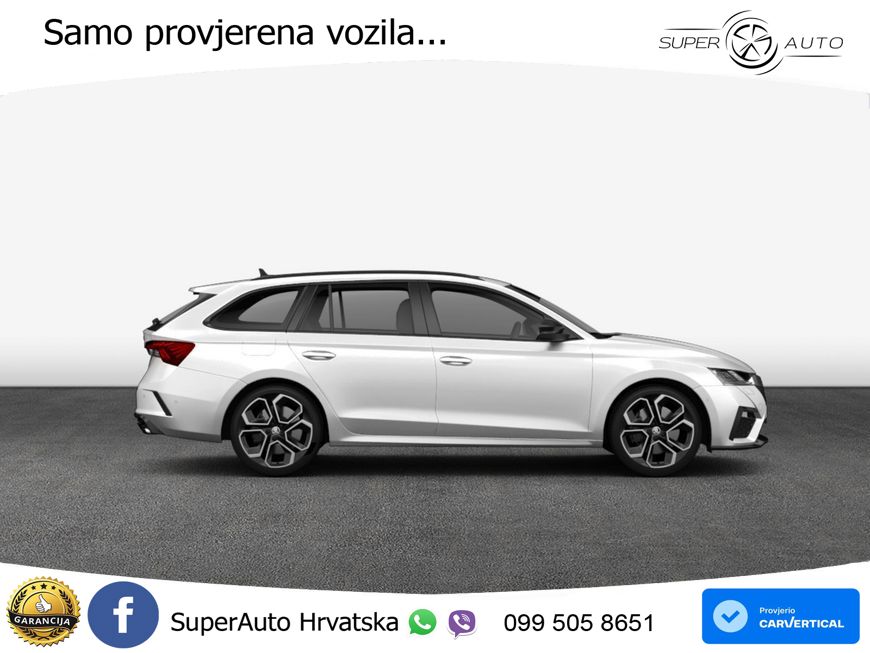 Škoda Octavia Combi RS 2.0 TDI (200 KS) DSG LED+GR SJED+ACC