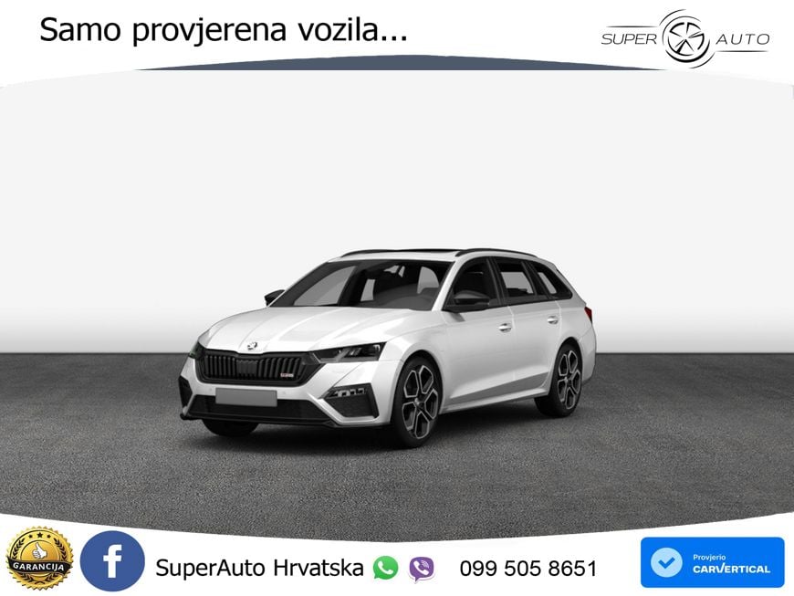 Škoda Octavia Combi RS 2.0 TDI (200 KS) DSG LED+GR SJED+ACC