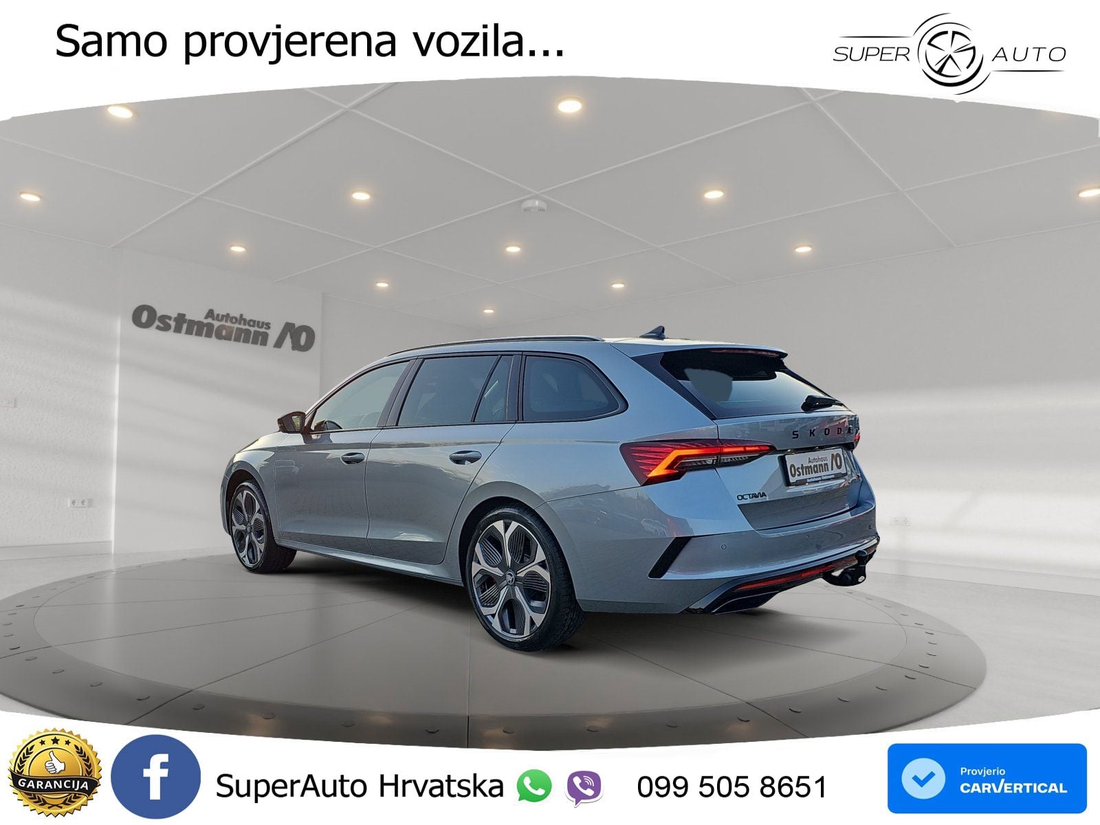 Škoda Octavia Combi RS 2.0 TSI (265 KS) DSG LED+GR SJED+ACC
