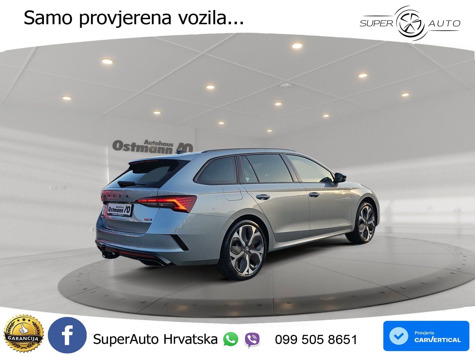 Škoda Octavia Combi RS 2.0 TSI (265 KS) DSG LED+GR SJED+ACC