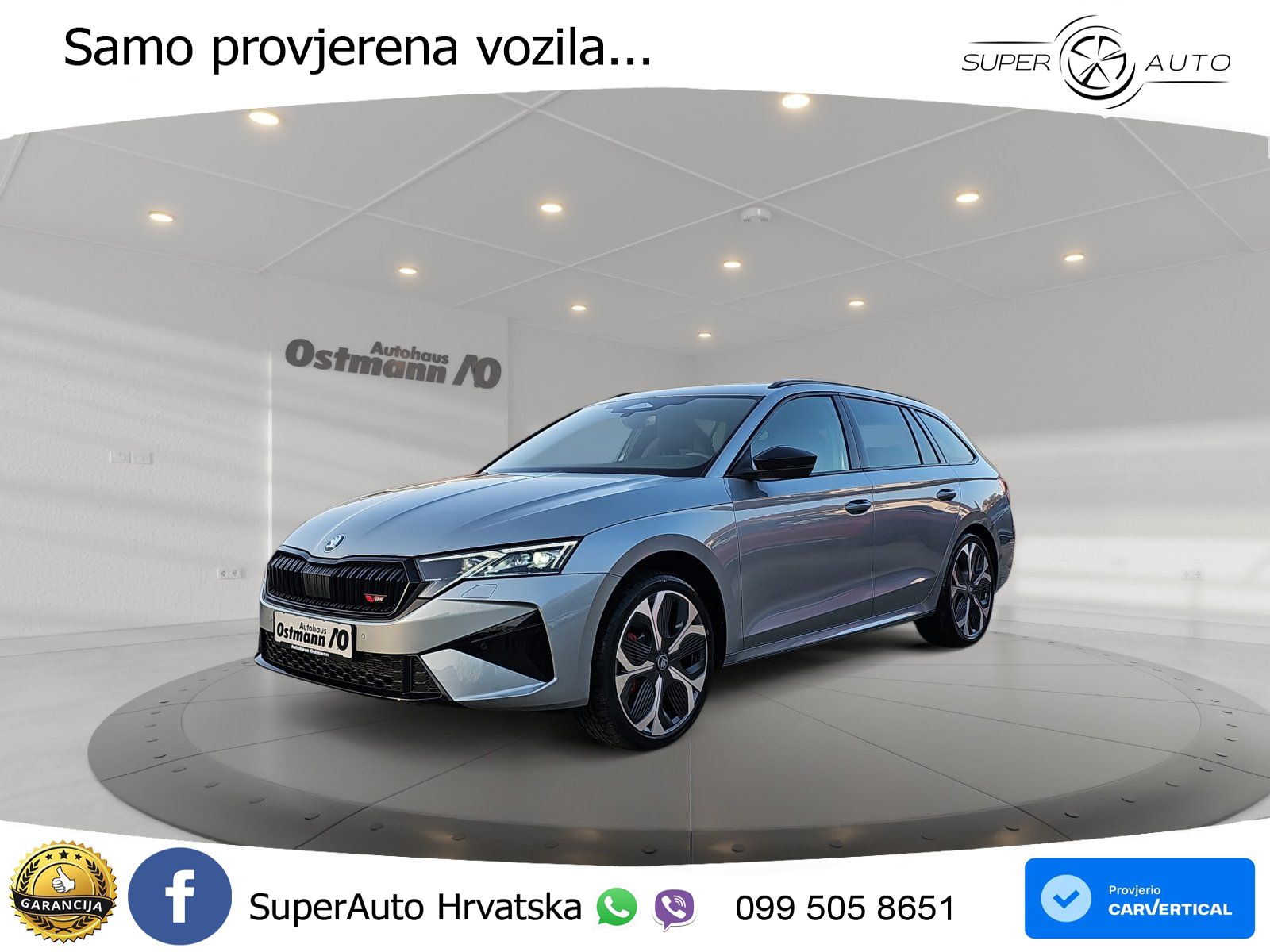 Škoda Octavia Combi RS 2.0 TSI (265 KS) DSG LED+GR SJED+ACC