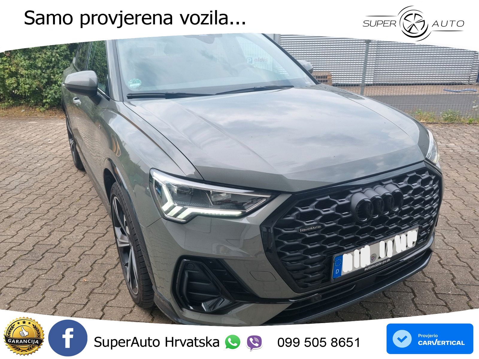 Audi Q3 Sportback 40 TDI (193 KS) quattro S tronic S line LED+GR SJED+ACC