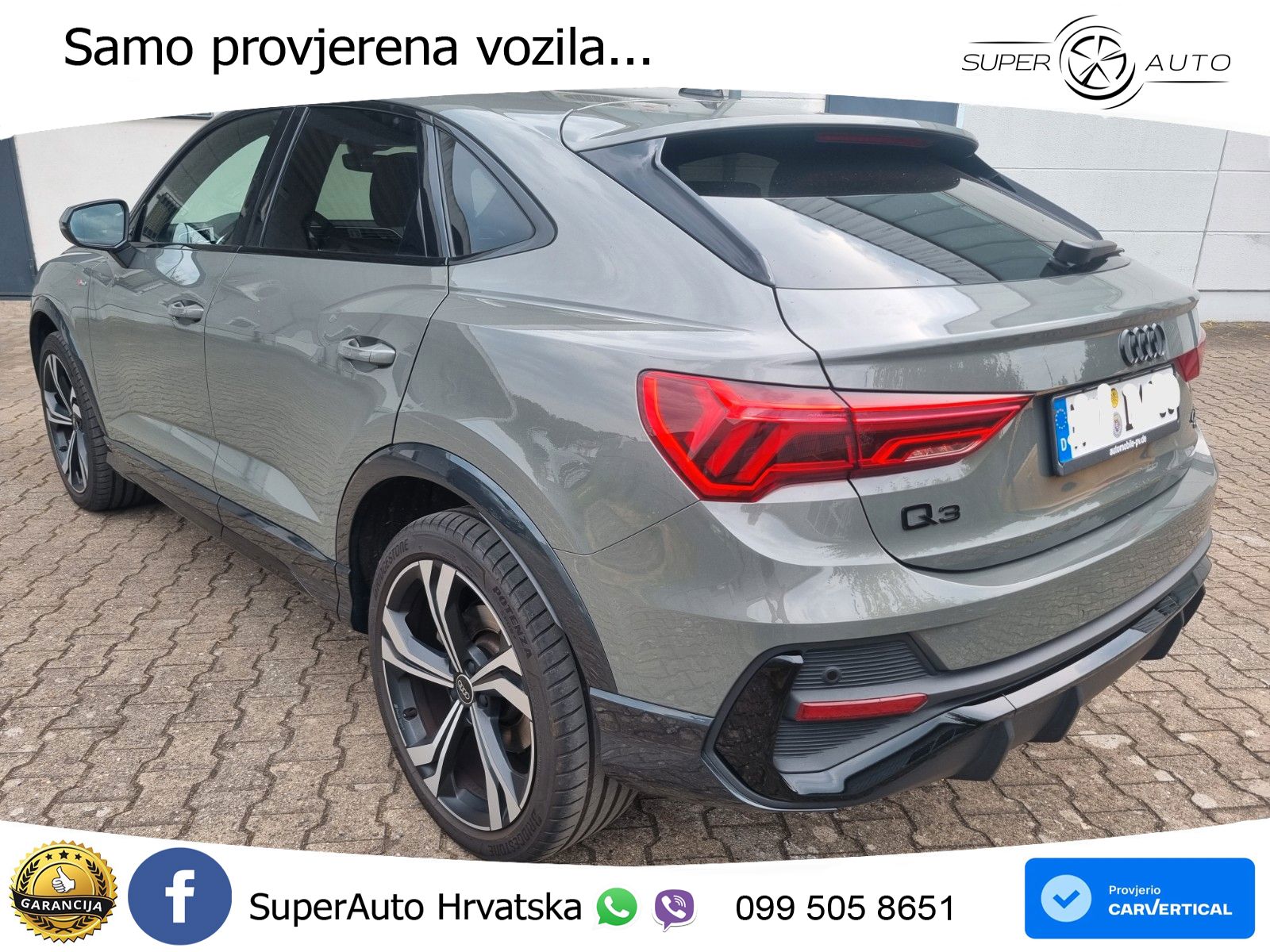 Audi Q3 Sportback 40 TDI (193 KS) quattro S tronic S line LED+GR SJED+ACC