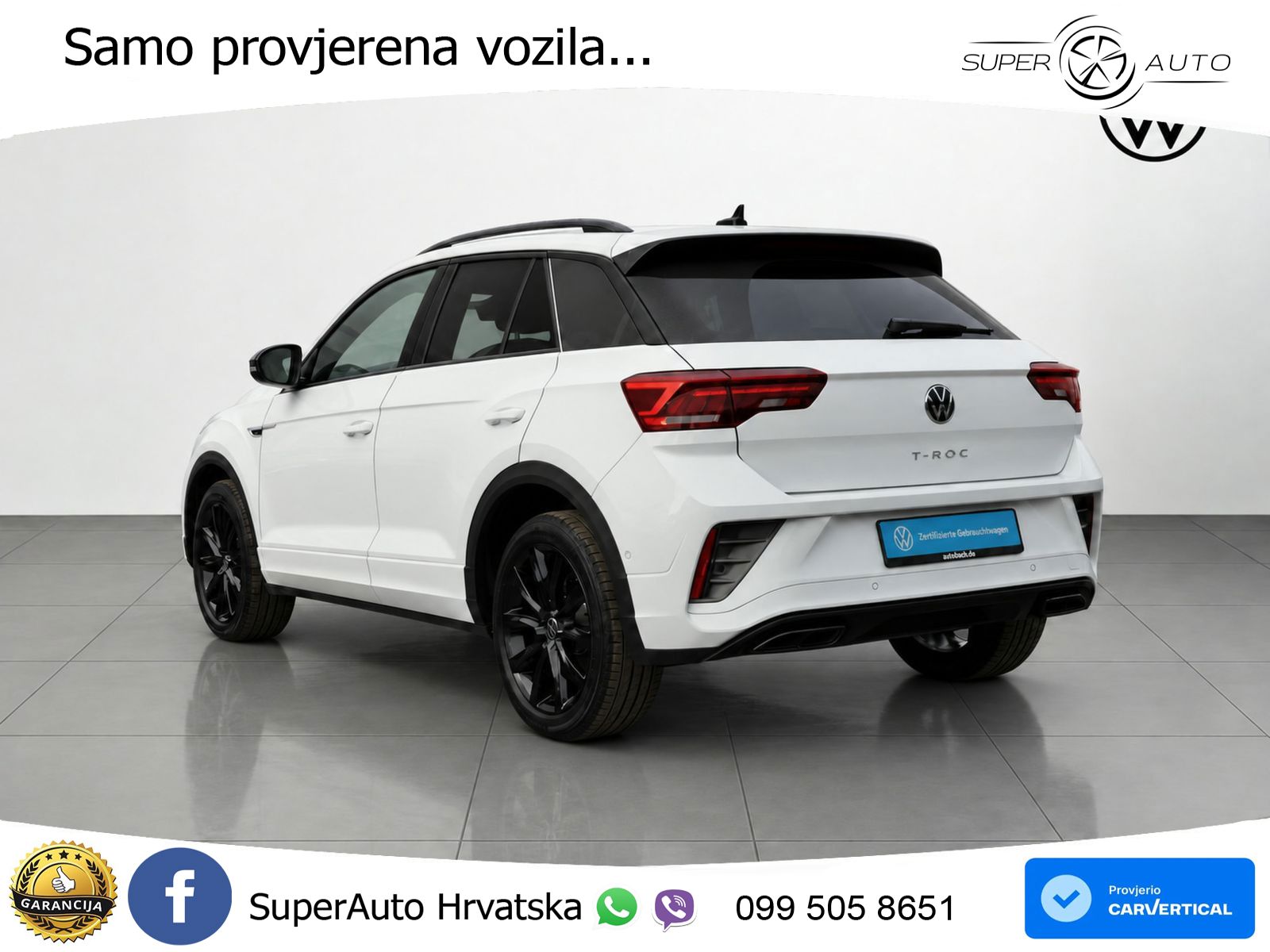 Volkswagen T-Roc 1.5 TSI (150 KS) DSG R-Line LED+GR SJED+ACC