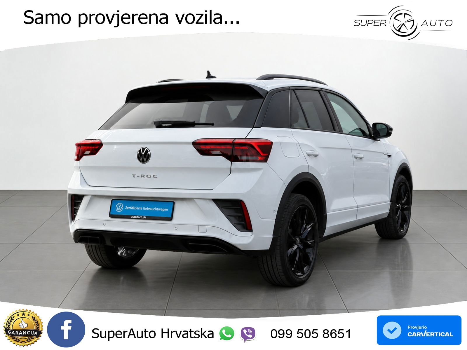 Volkswagen T-Roc 1.5 TSI (150 KS) DSG R-Line LED+GR SJED+ACC