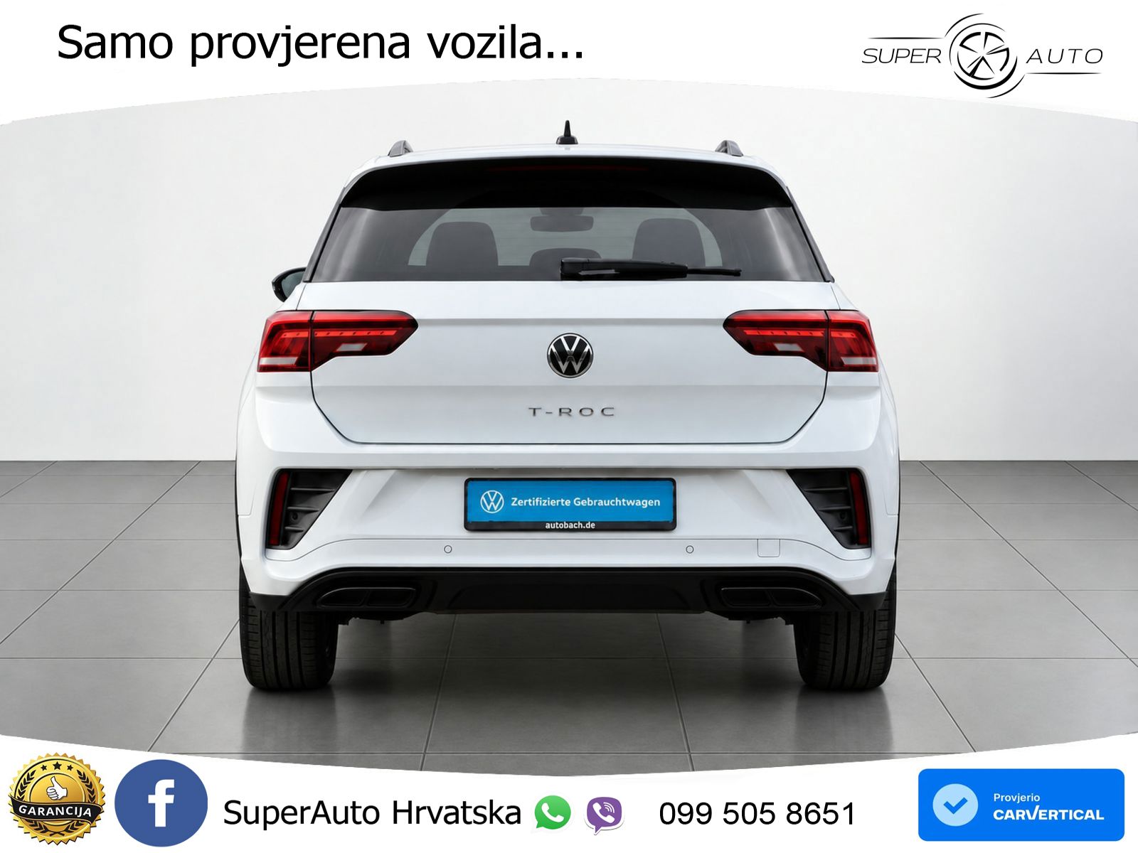 Volkswagen T-Roc 1.5 TSI (150 KS) DSG R-Line LED+GR SJED+ACC