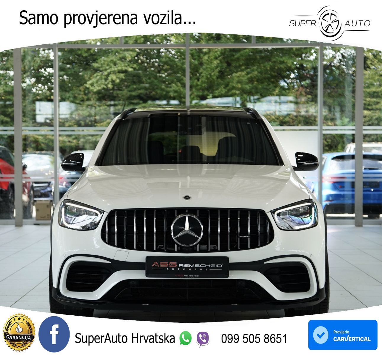 Mercedes AMG GLC 63 S V8 (510 KS) 4MATIC+ MCT LED+GR SJED+ACC