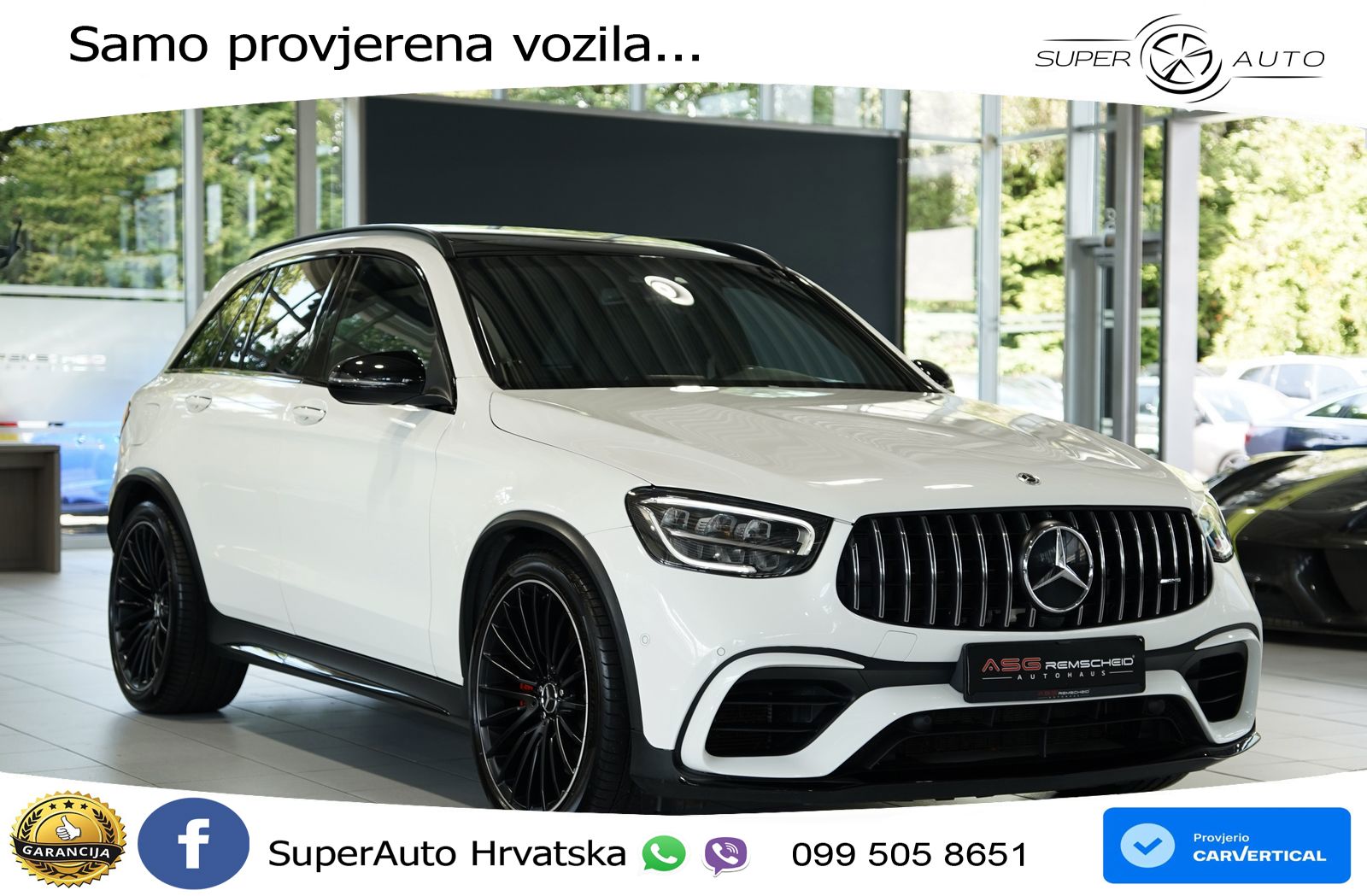 Mercedes AMG GLC 63 S V8 (510 KS) 4MATIC+ MCT LED+GR SJED+ACC
