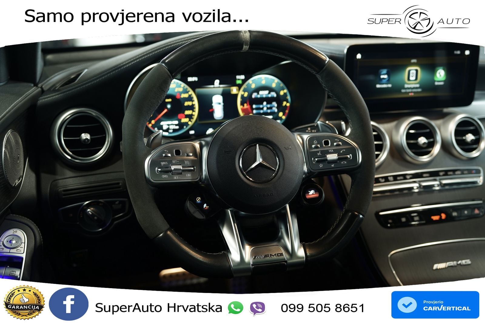 Mercedes AMG GLC 63 S V8 (510 KS) 4MATIC+ MCT LED+GR SJED+ACC