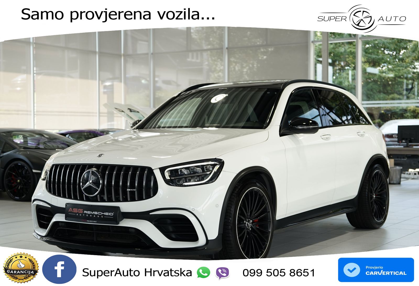 Mercedes AMG GLC 63 S V8 (510 KS) 4MATIC+ MCT LED+GR SJED+ACC