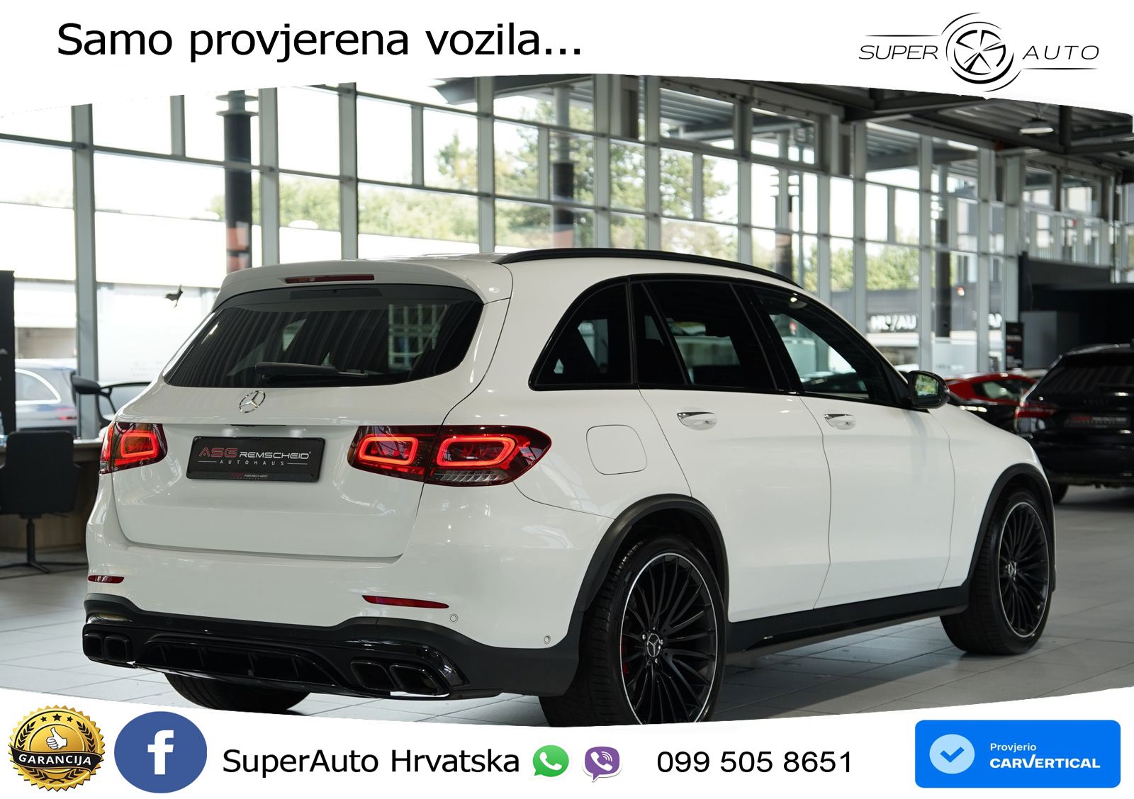 Mercedes AMG GLC 63 S V8 (510 KS) 4MATIC+ MCT LED+GR SJED+ACC