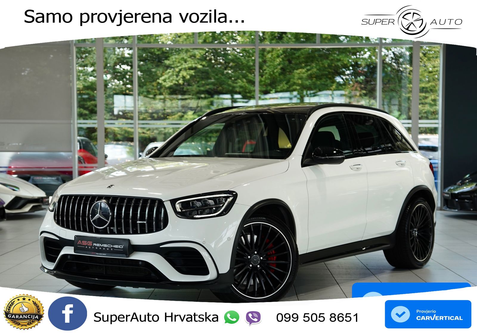 Mercedes AMG GLC 63 S V8 (510 KS) 4MATIC+ MCT LED+GR SJED+ACC