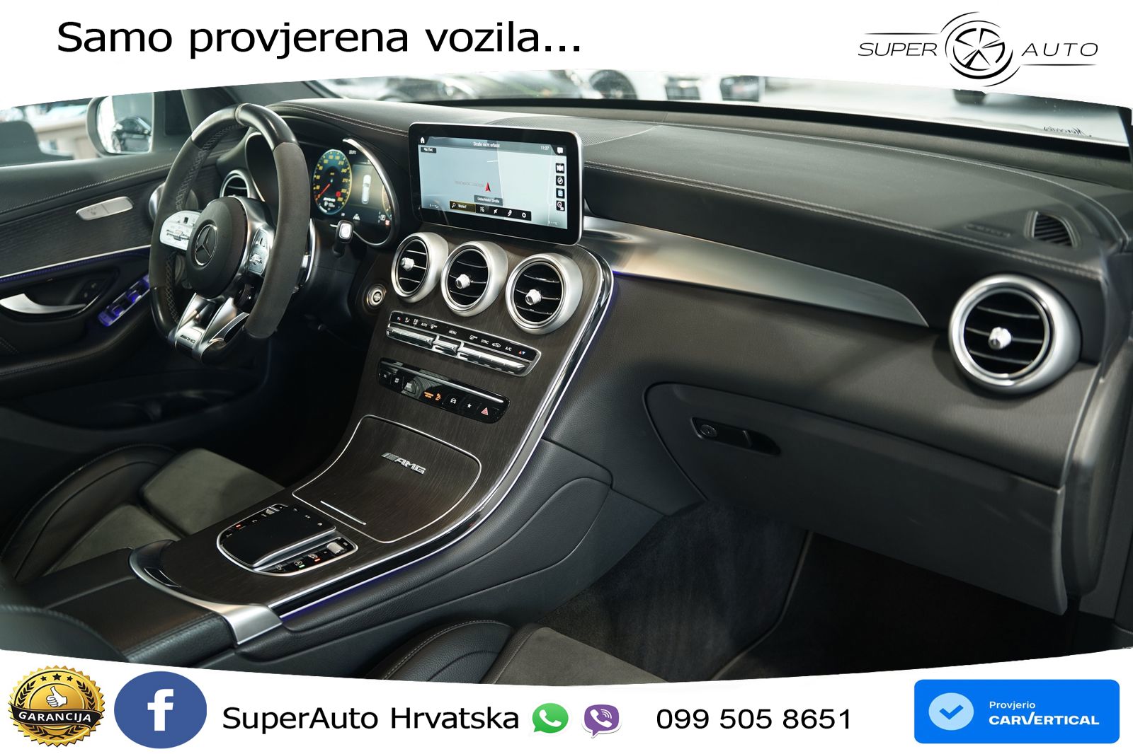 Mercedes AMG GLC 63 S V8 (510 KS) 4MATIC+ MCT LED+GR SJED+ACC
