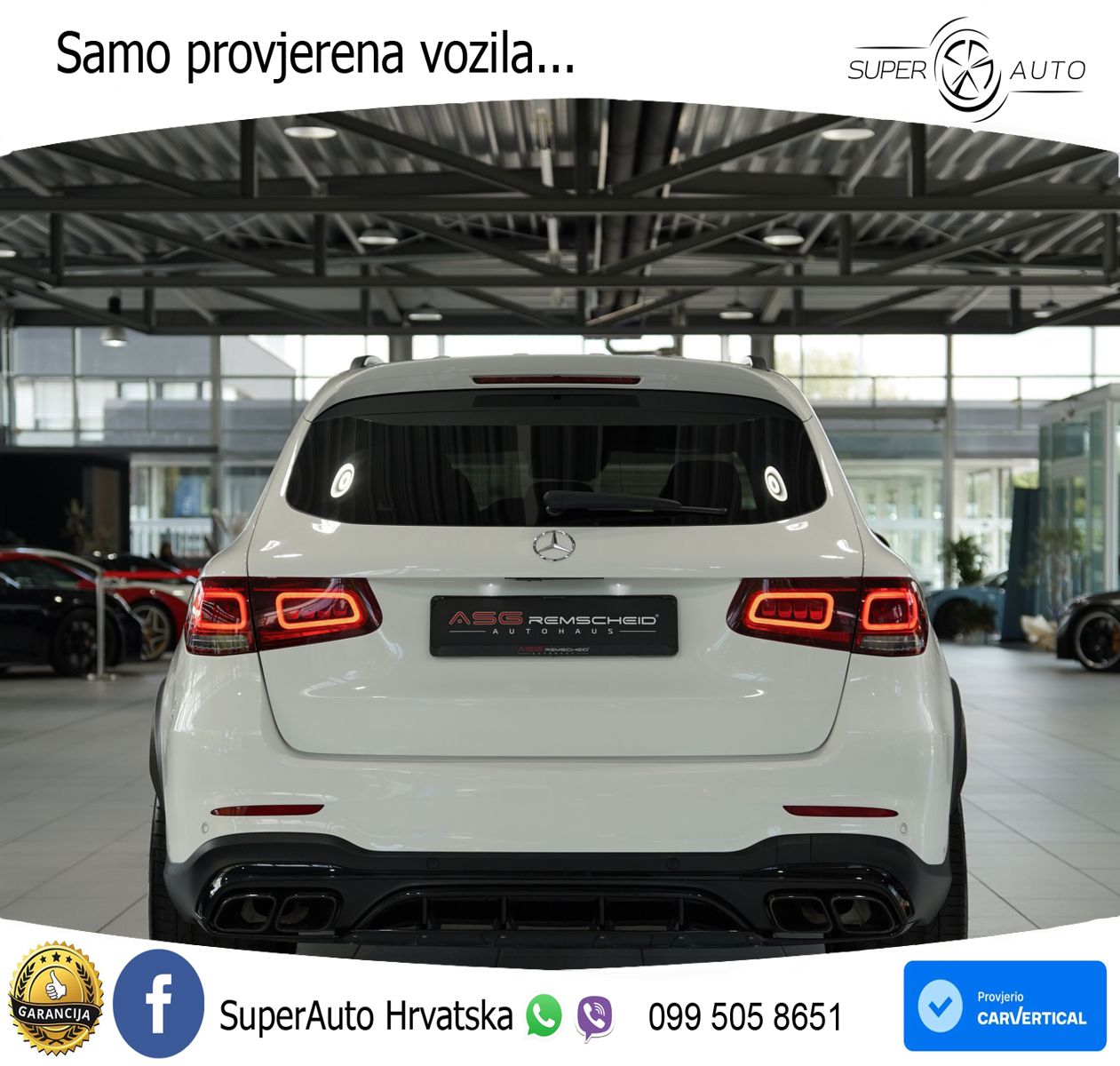 Mercedes AMG GLC 63 S V8 (510 KS) 4MATIC+ MCT LED+GR SJED+ACC