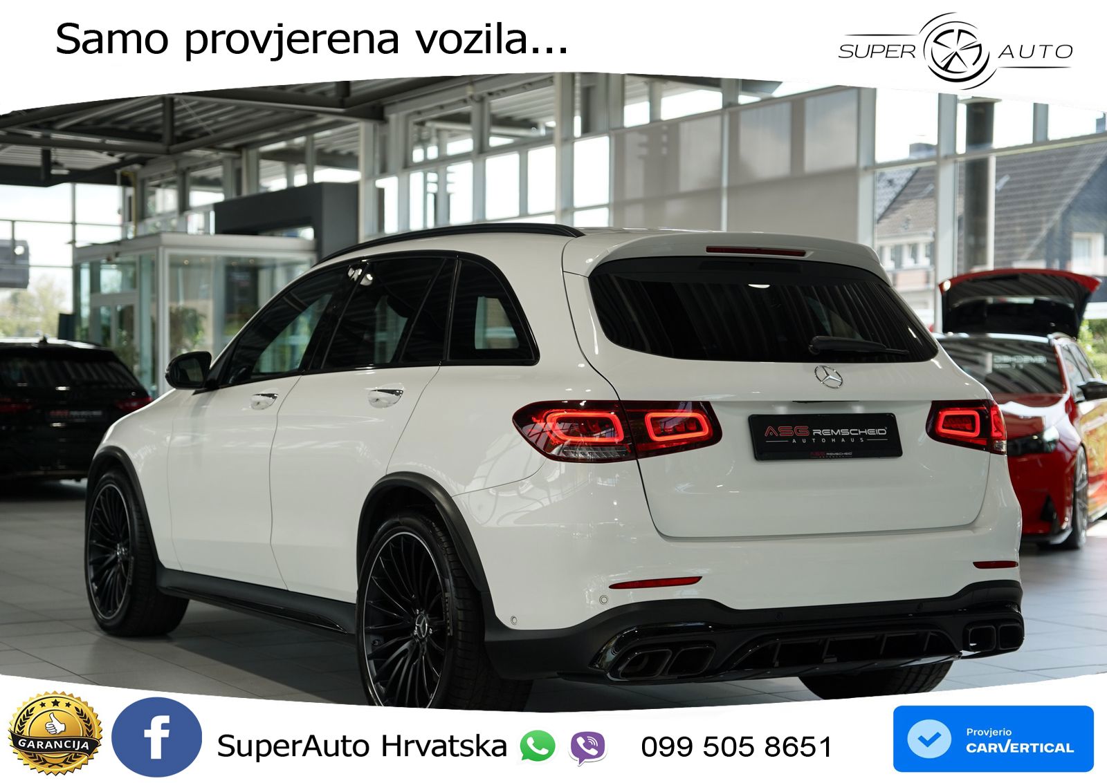 Mercedes AMG GLC 63 S V8 (510 KS) 4MATIC+ MCT LED+GR SJED+ACC