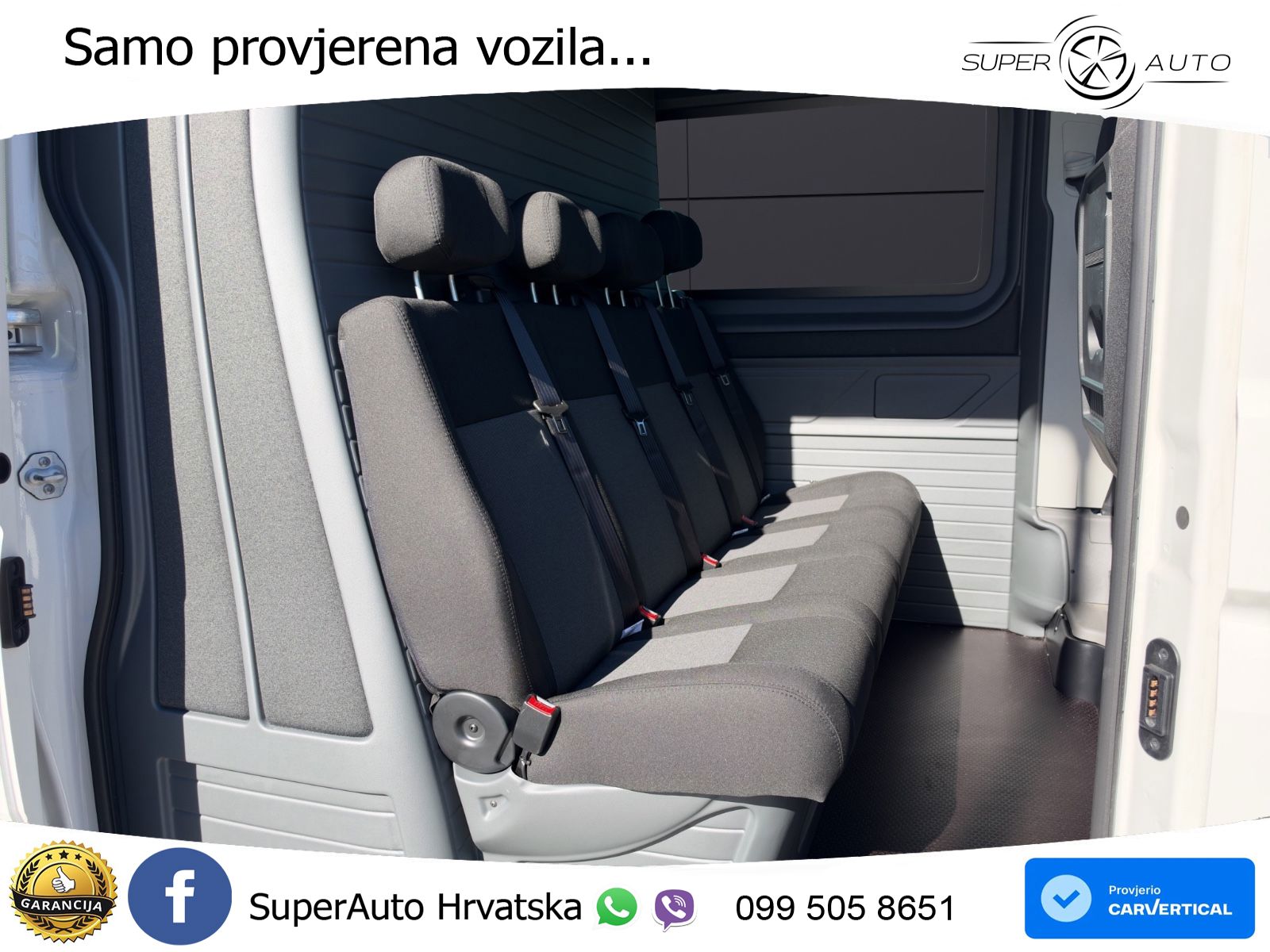 Volkswagen Crafter L4H3 7 Sitzer Automatik AHK 270° Türen 177 KS