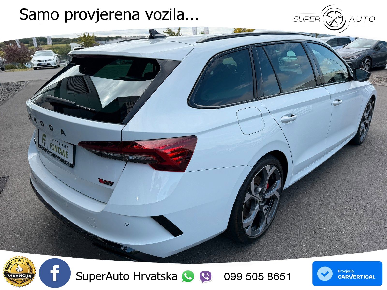 Škoda Octavia Combi RS 2.0 TSI (265 KS) DSG LED+GR SJED+ACC