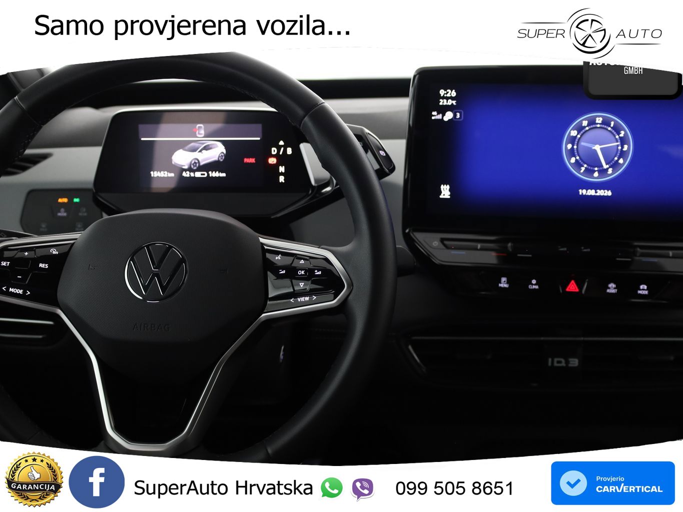 Volkswagen ID.3 Pro 62 kWh (204 KS) LED+GR SJED+ACC