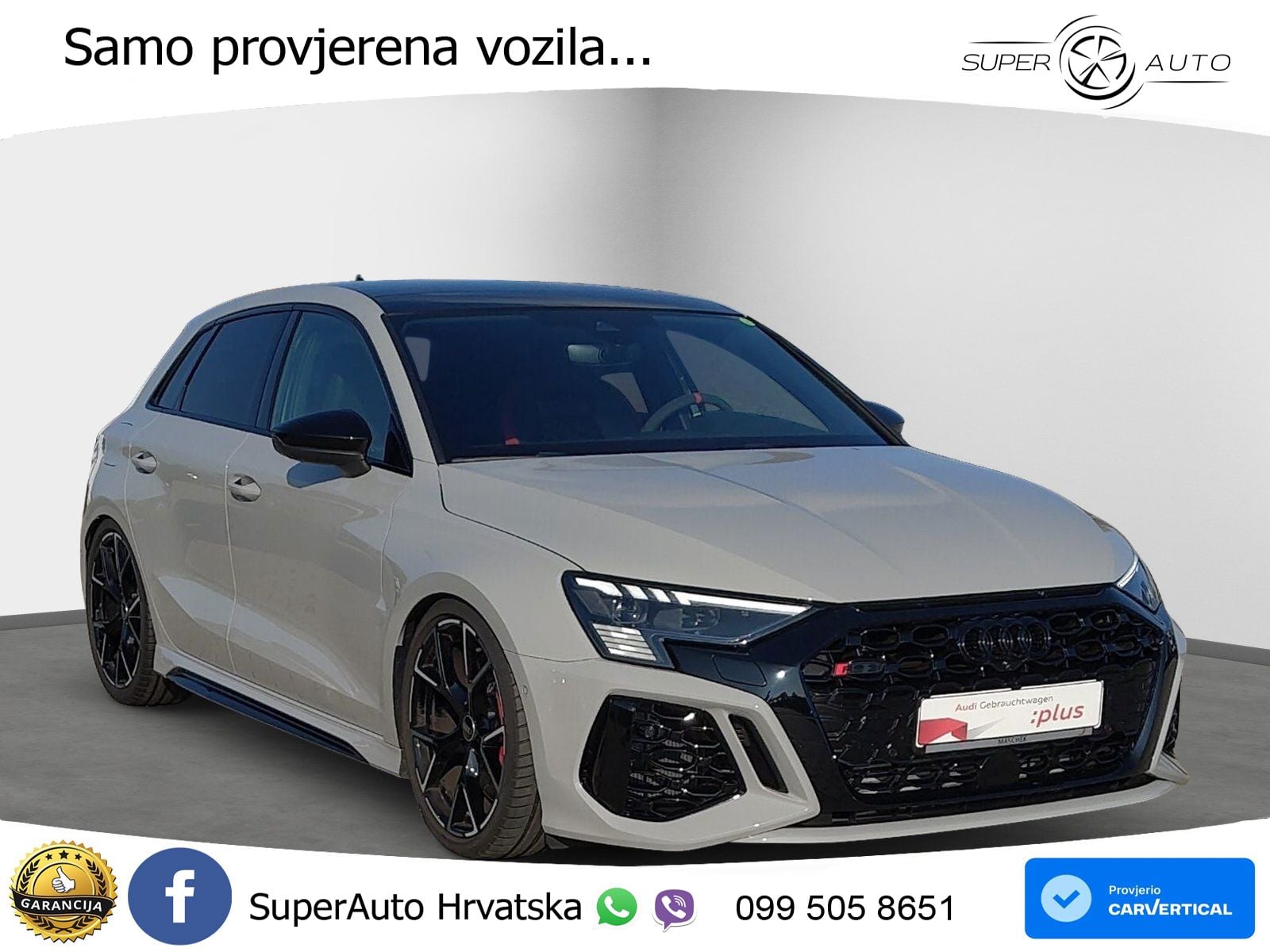 Audi RS3 Sedan 2.5 TFSI (400 KS) quattro S tronic LED+GR SJED+ACC