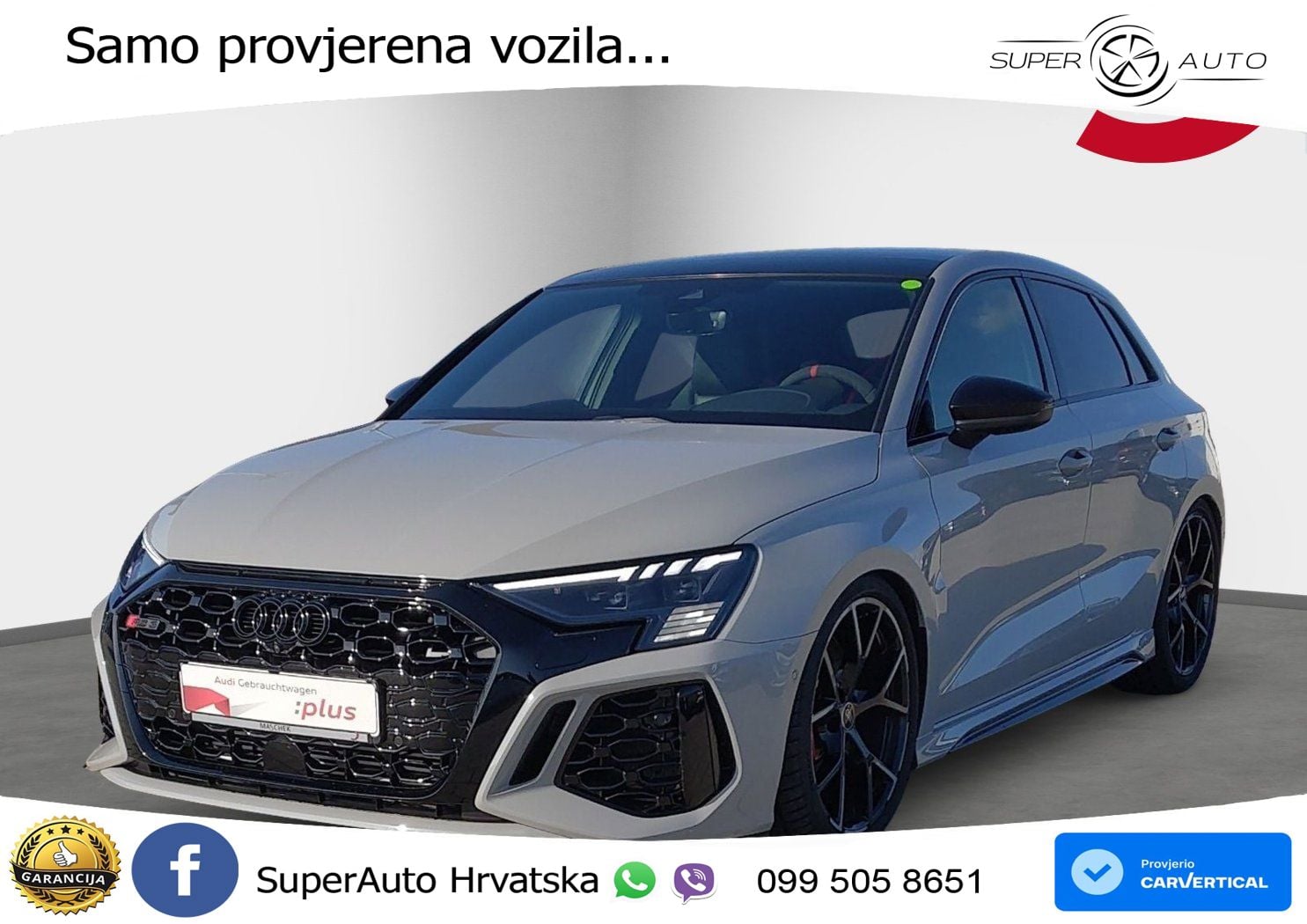 Audi RS3 Sedan 2.5 TFSI (400 KS) quattro S tronic LED+GR SJED+ACC