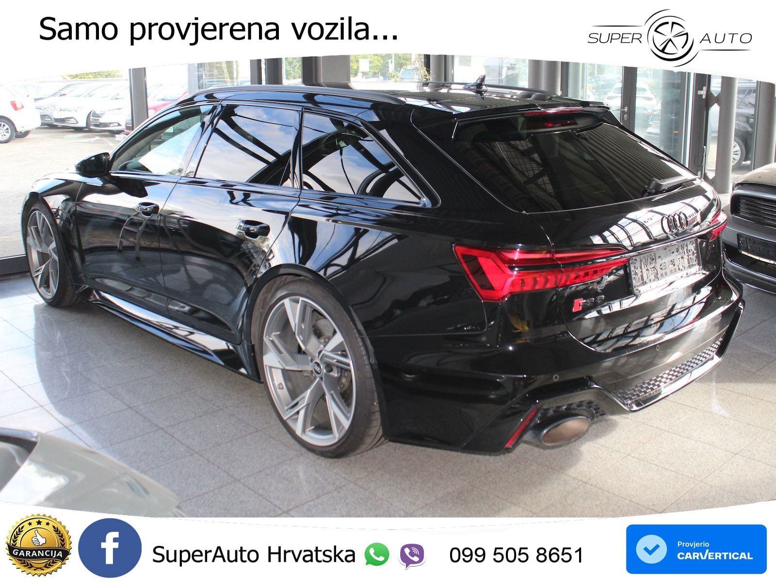 Audi RS6 Avant 4.0 TFSI V8 (600 KS) quattro Tiptronic ZRAČNI+ACC+GR SJED+KAM+PANO