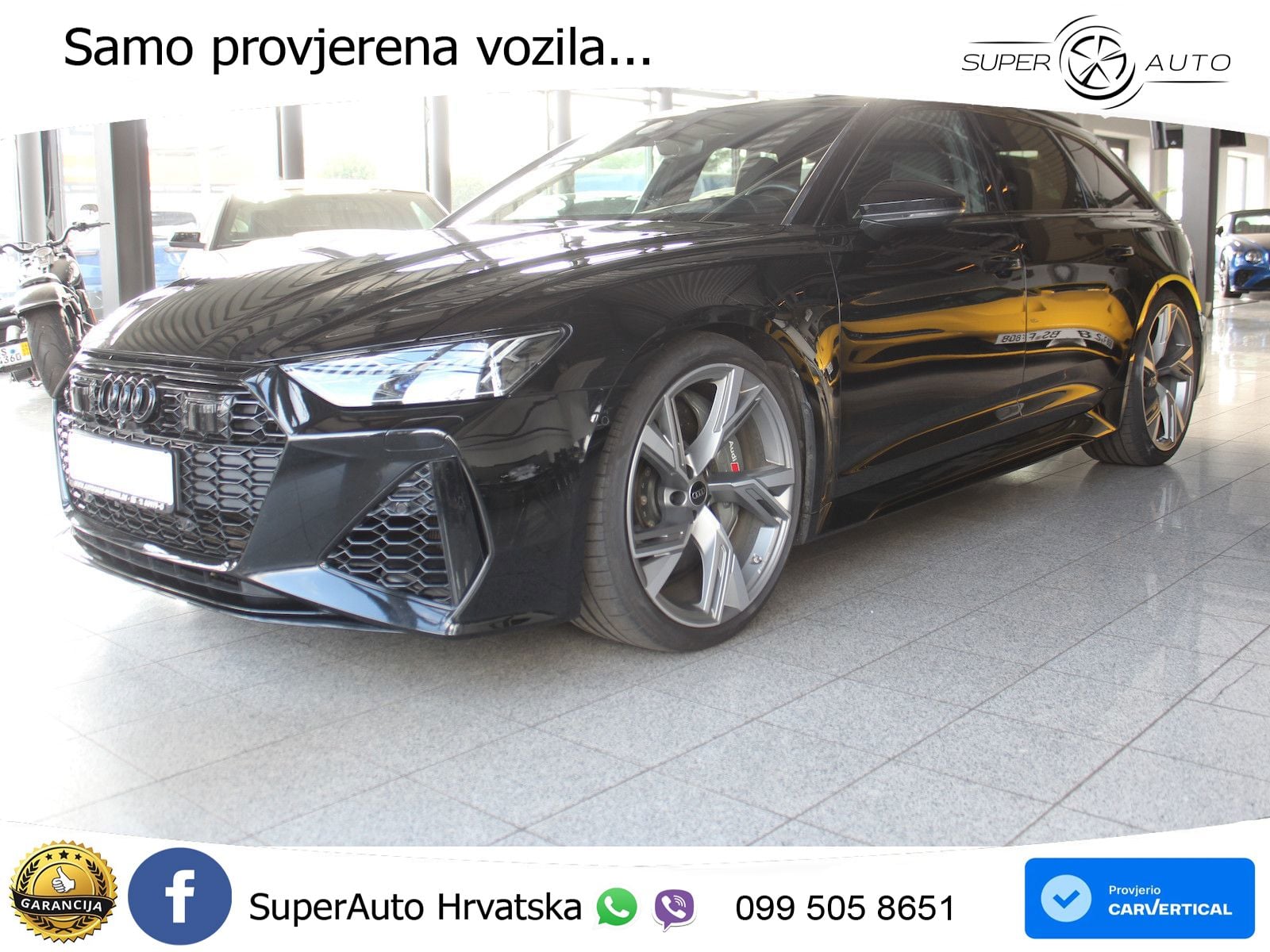 Audi RS6 Avant 4.0 TFSI V8 (600 KS) quattro Tiptronic ZRAČNI+ACC+GR SJED+KAM+PANO