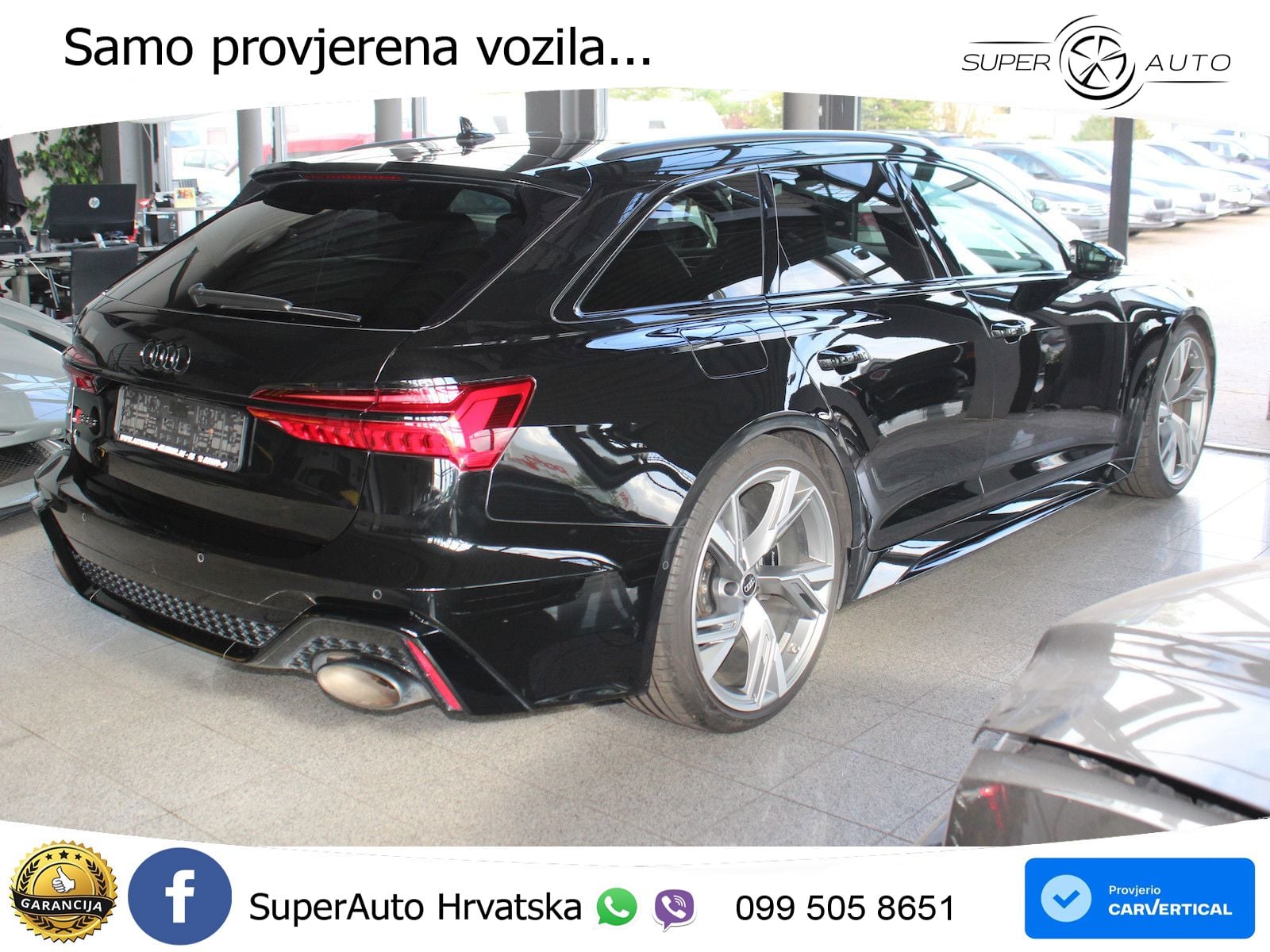 Audi RS6 Avant 4.0 TFSI V8 (600 KS) quattro Tiptronic ZRAČNI+ACC+GR SJED+KAM+PANO