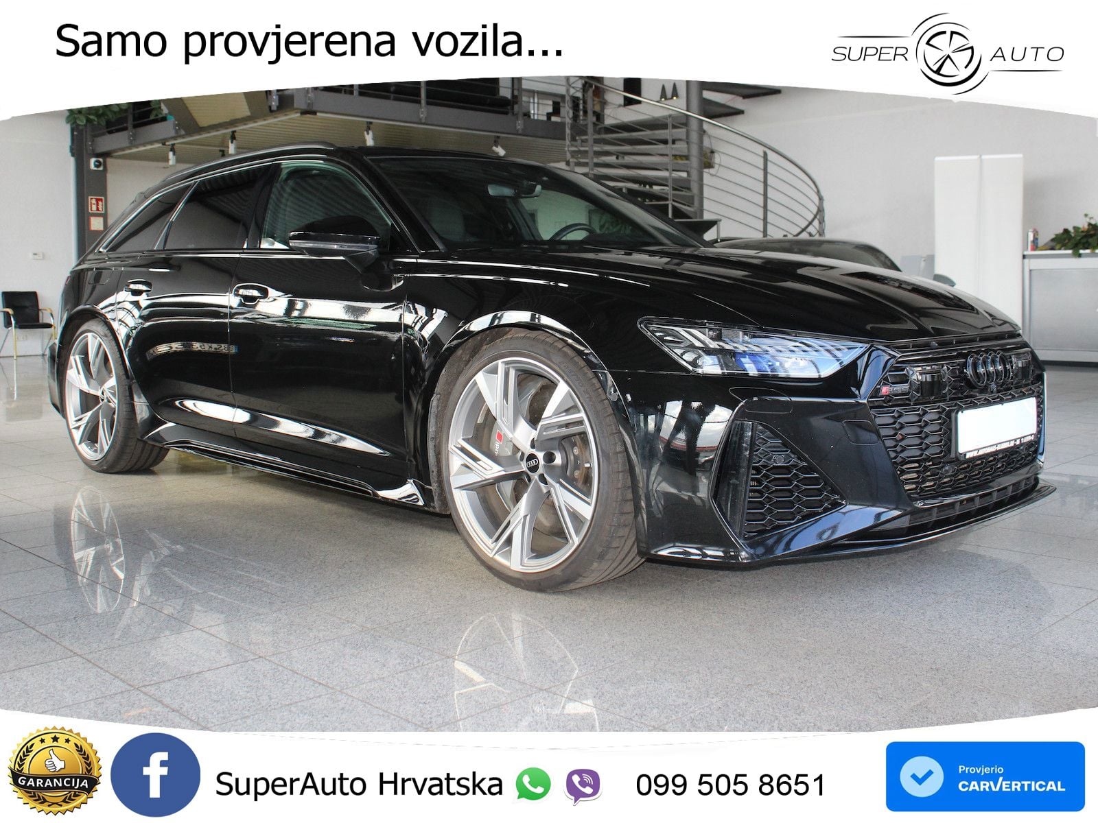 Audi RS6 Avant 4.0 TFSI V8 (600 KS) quattro Tiptronic ZRAČNI+ACC+GR SJED+KAM+PANO
